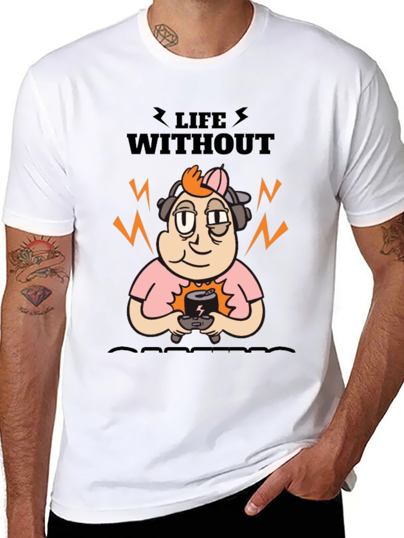 Life Without Gaming T-Shirt - Black