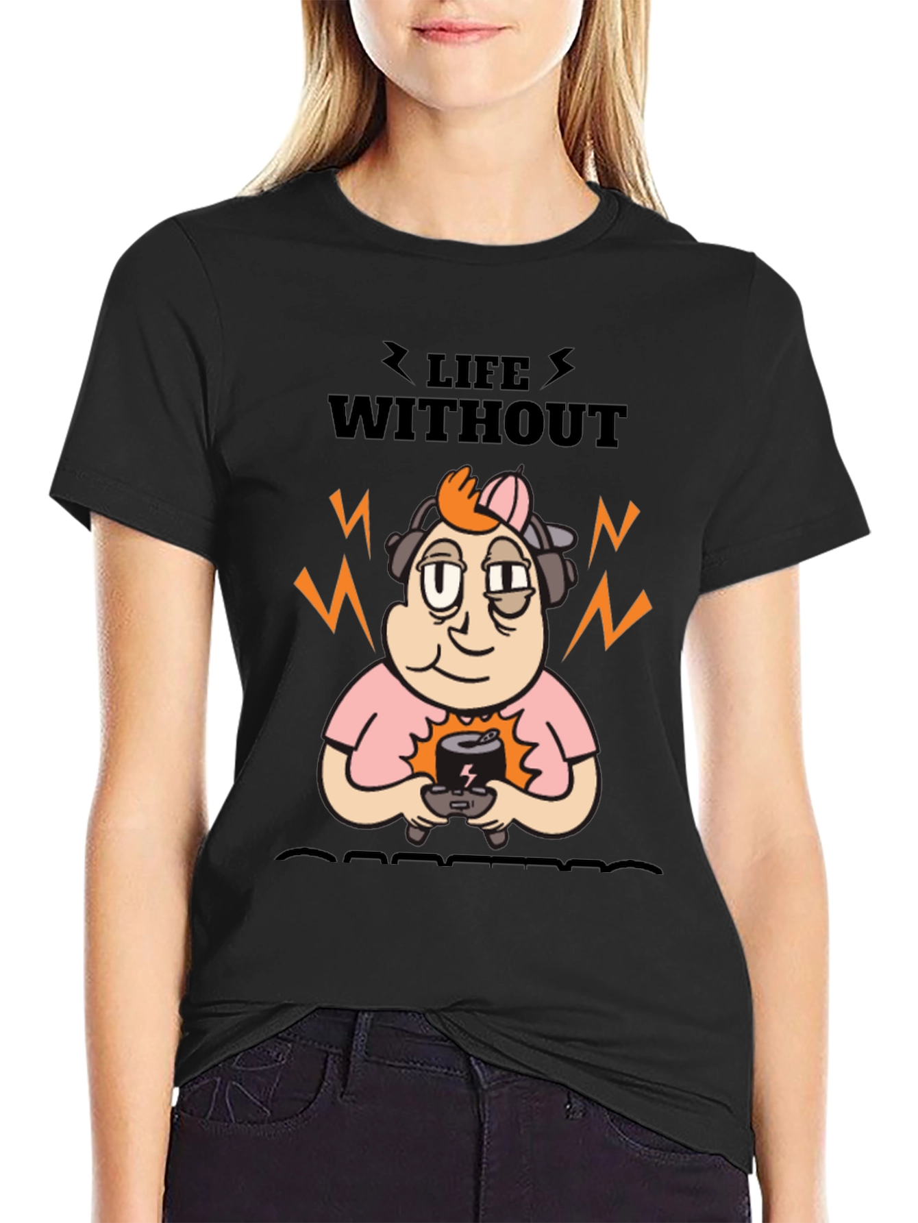 Life Without Gaming T-Shirt - Black