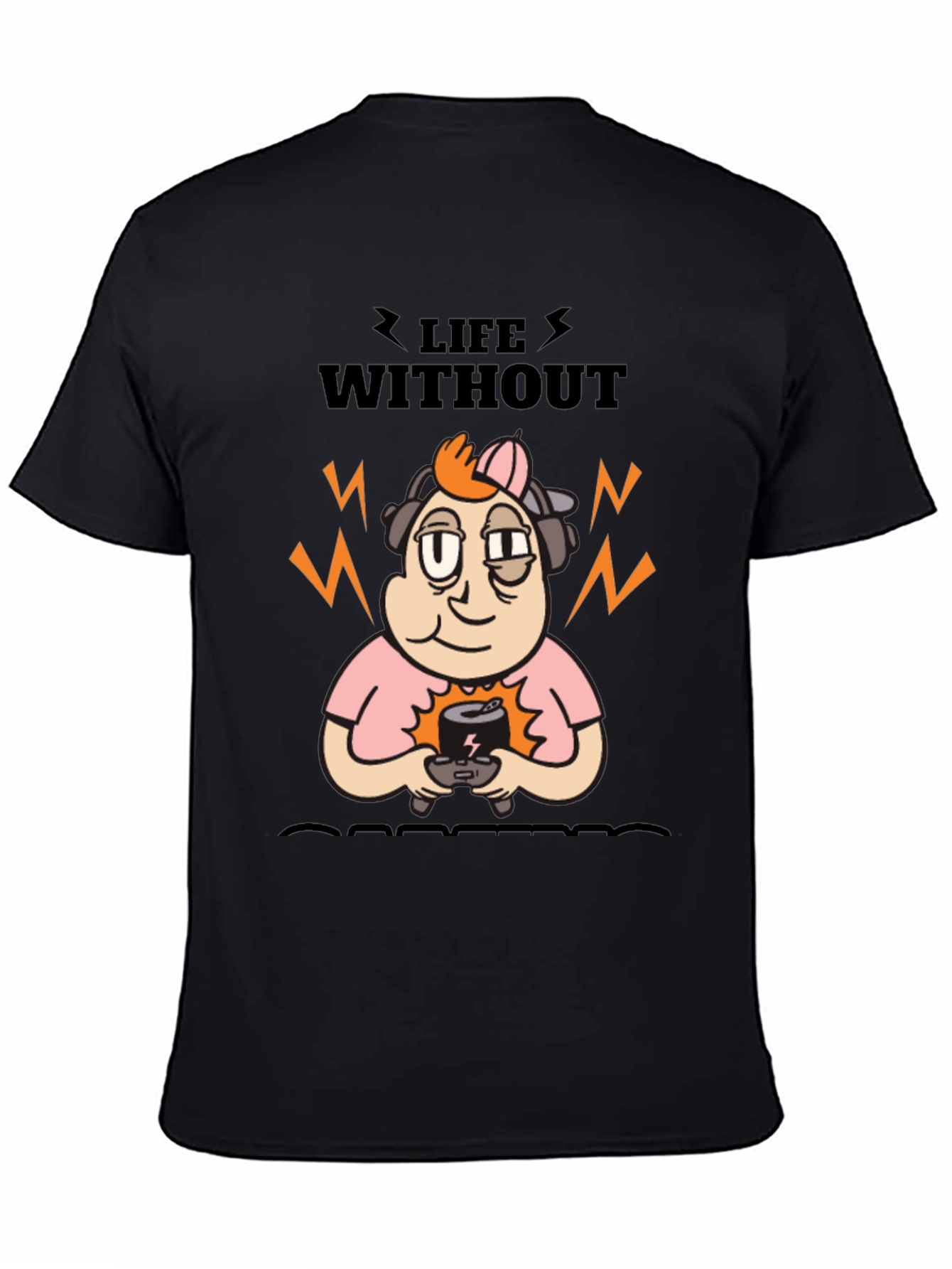 Life Without Gaming T-Shirt - Black