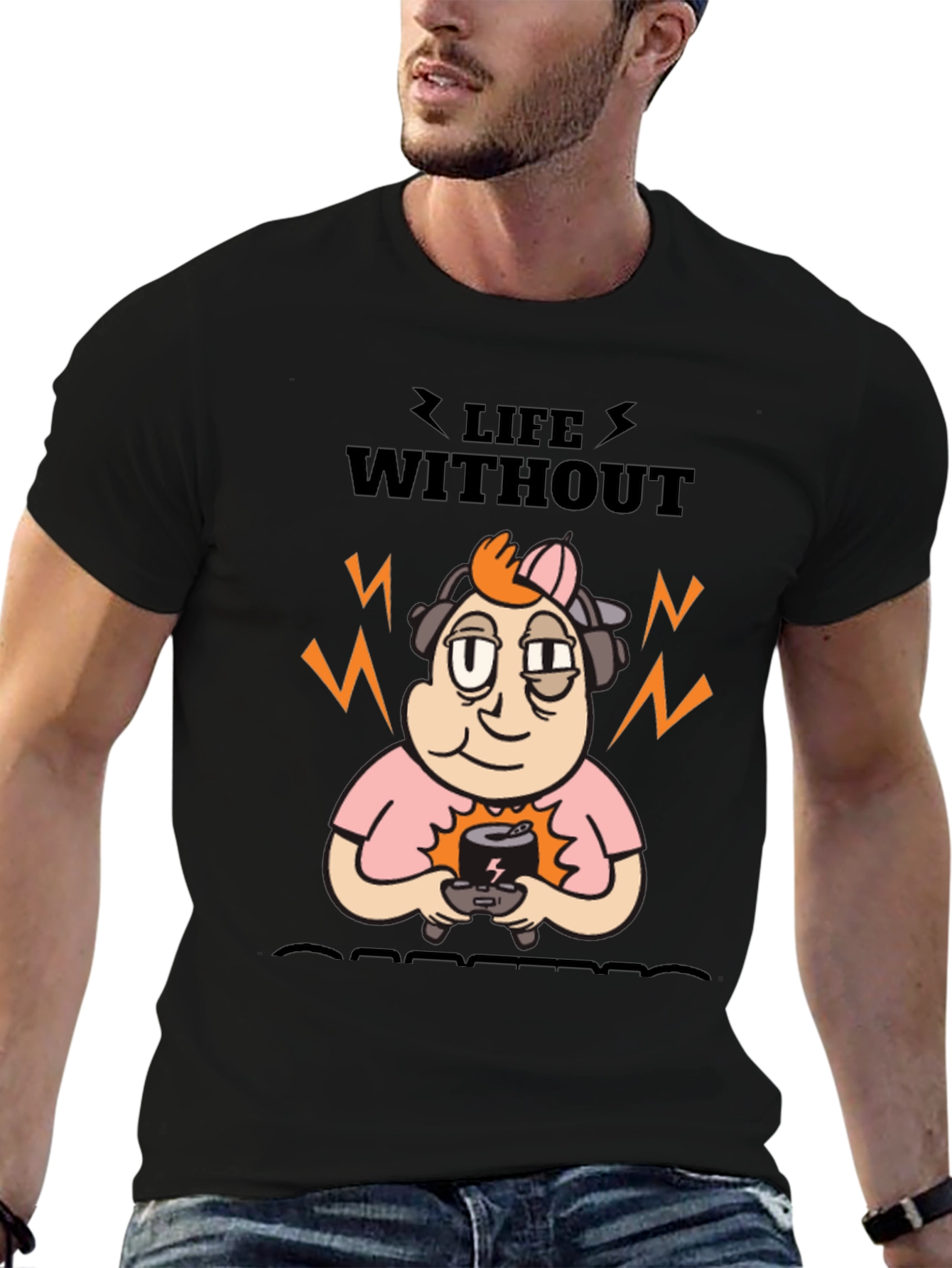 Life Without Gaming T-Shirt - Black
