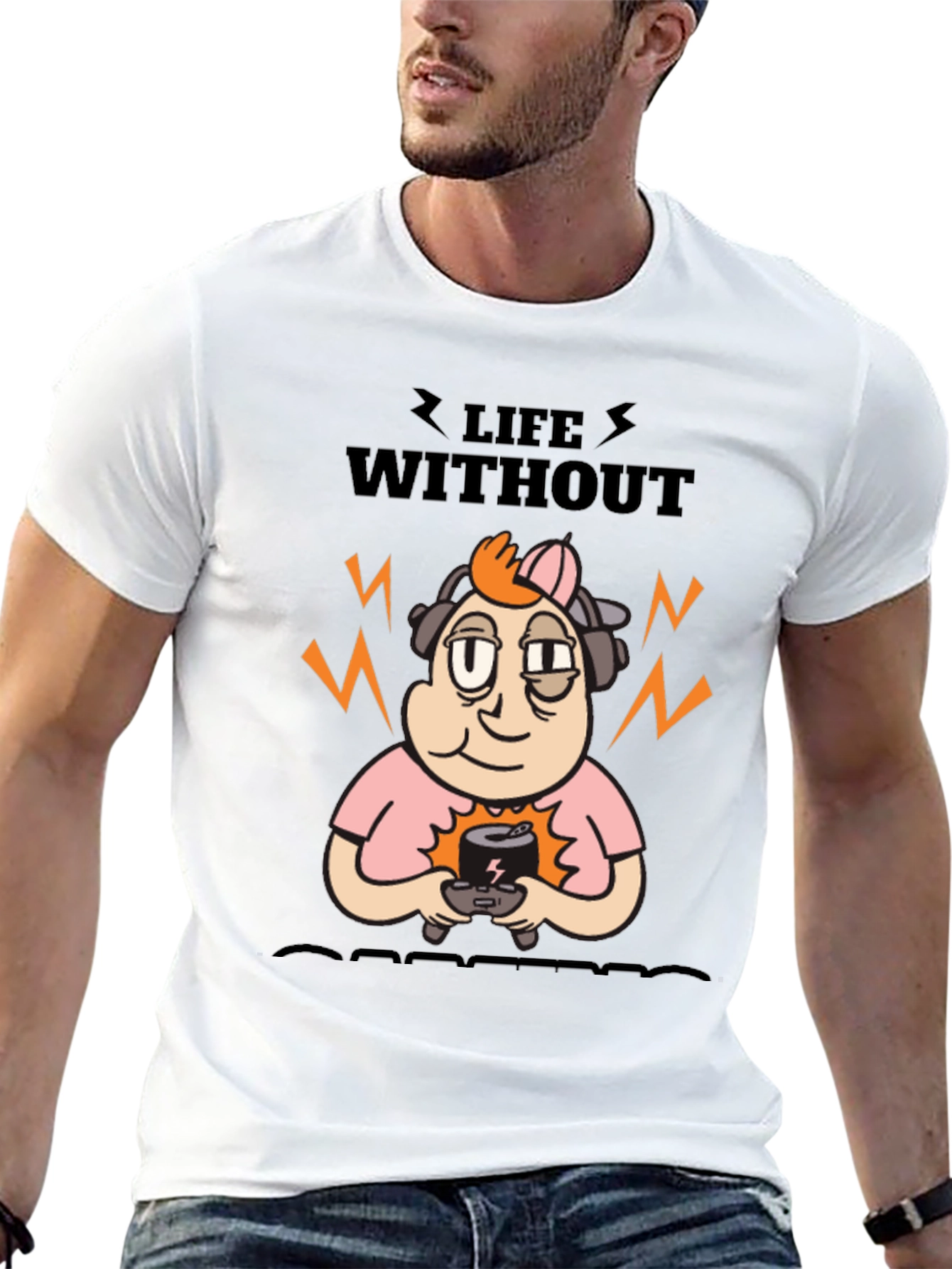 Life Without Gaming T-Shirt - Black