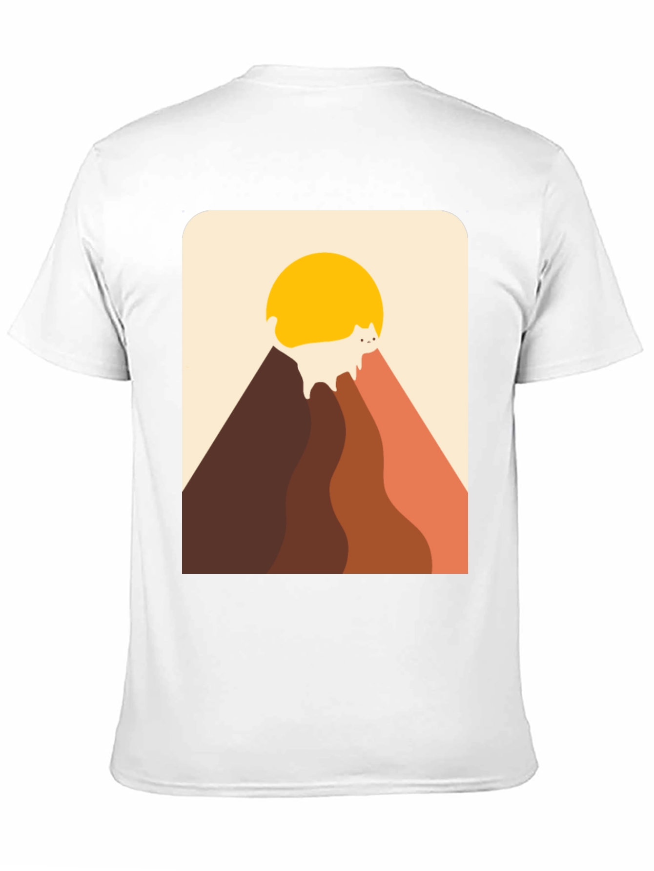 Retro Cat Mountain T-Shirt