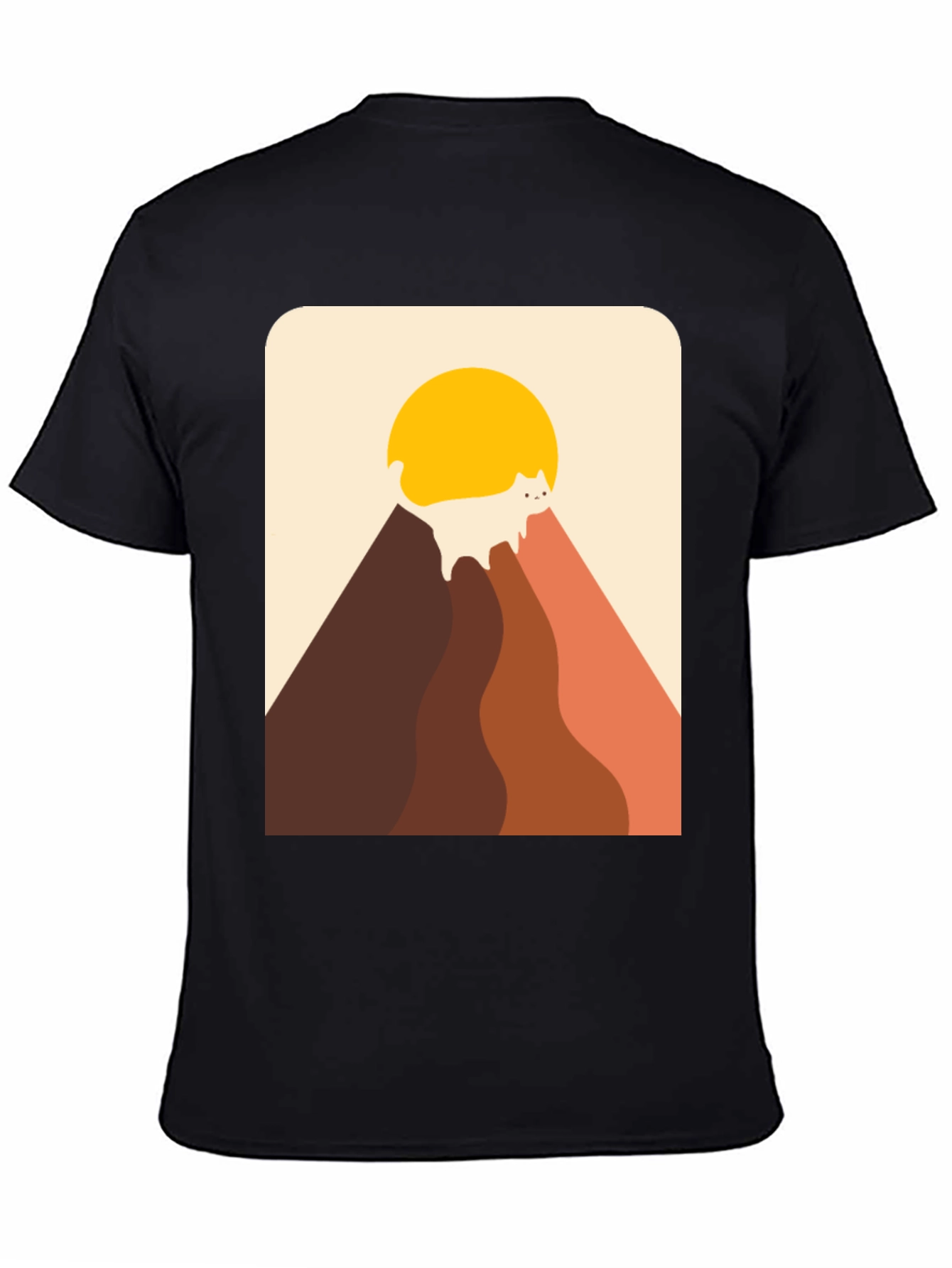 Retro Cat Mountain T-Shirt