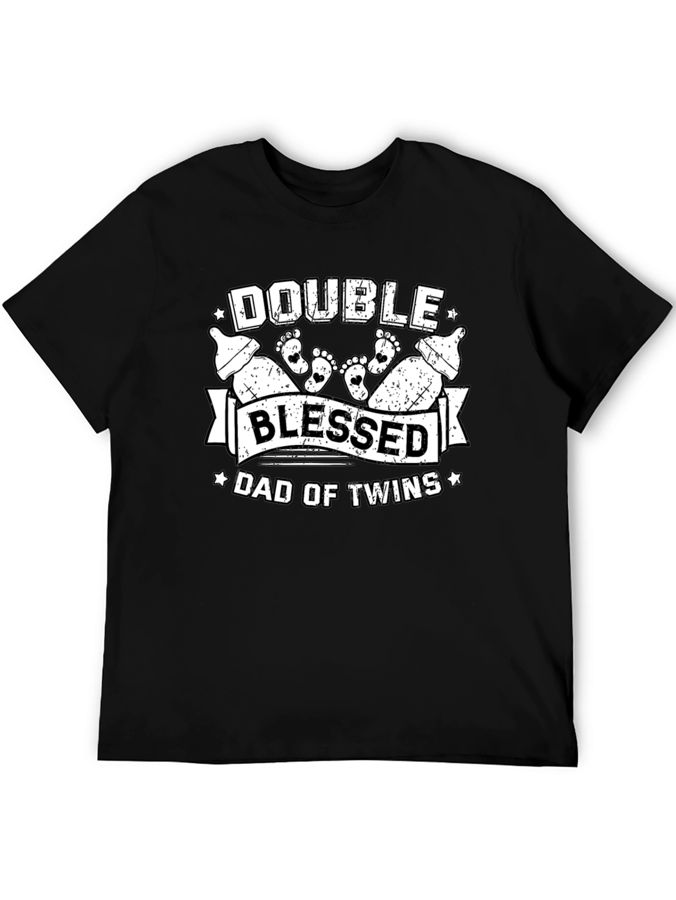 Double Blessed Dad of Twins T-Shirt