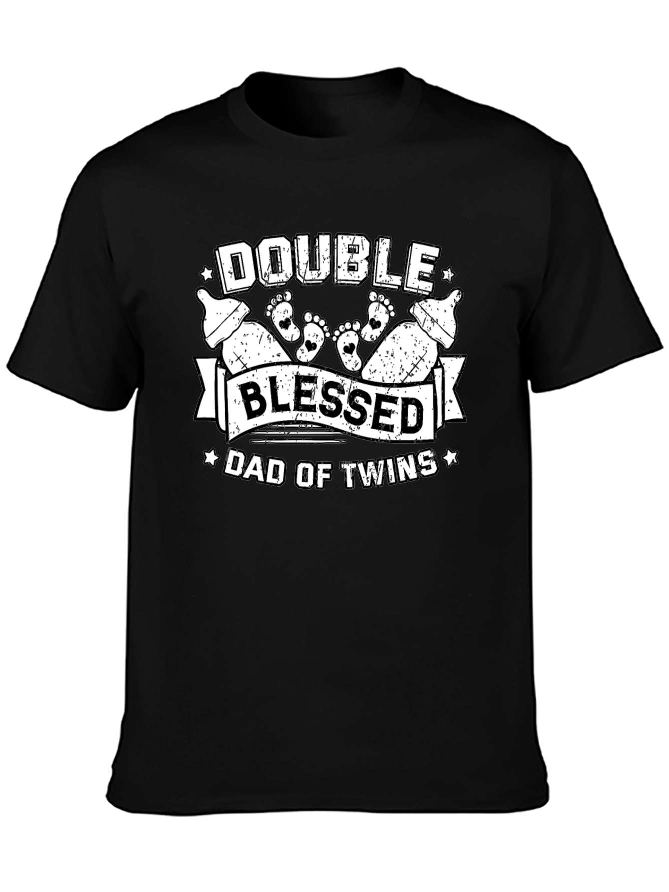 Double Blessed Dad of Twins T-Shirt