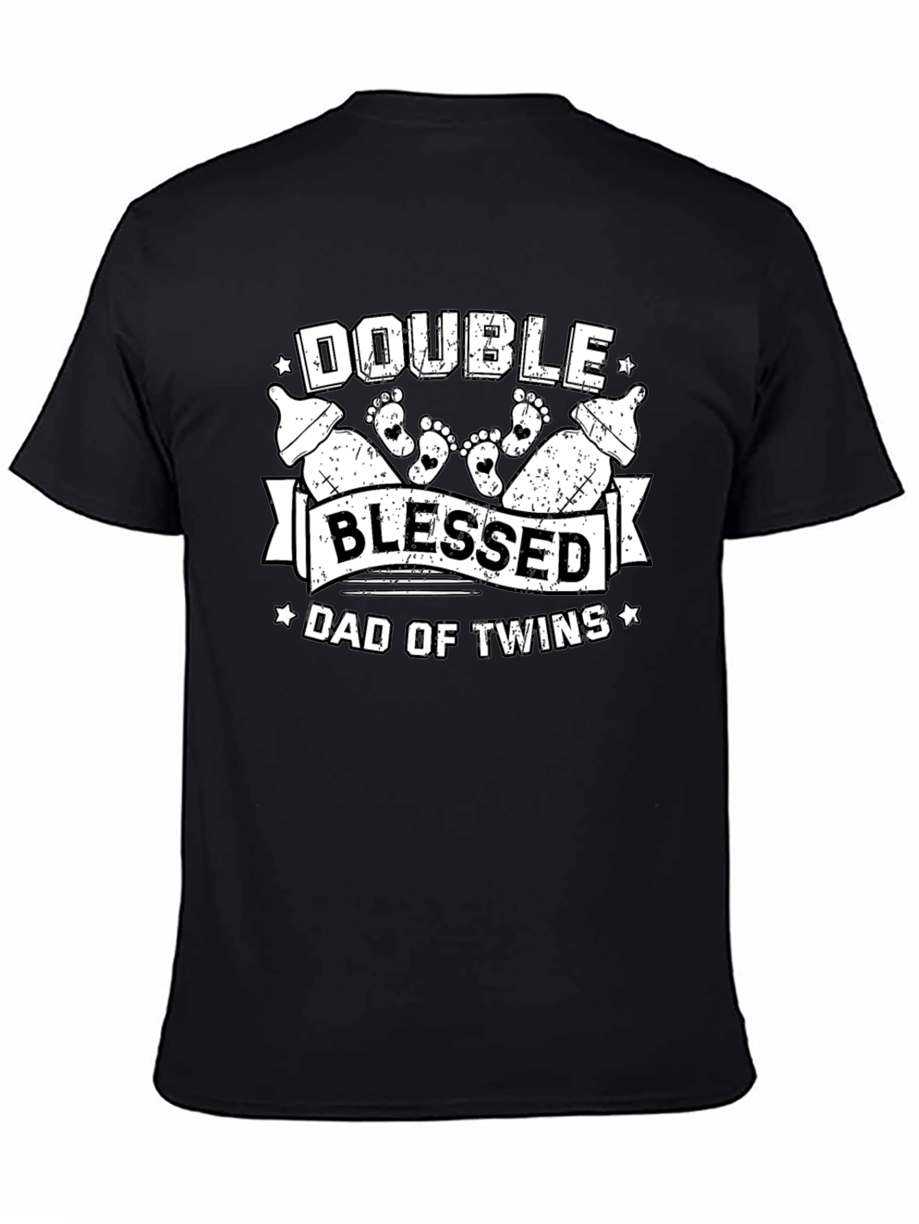 Double Blessed Dad of Twins T-Shirt