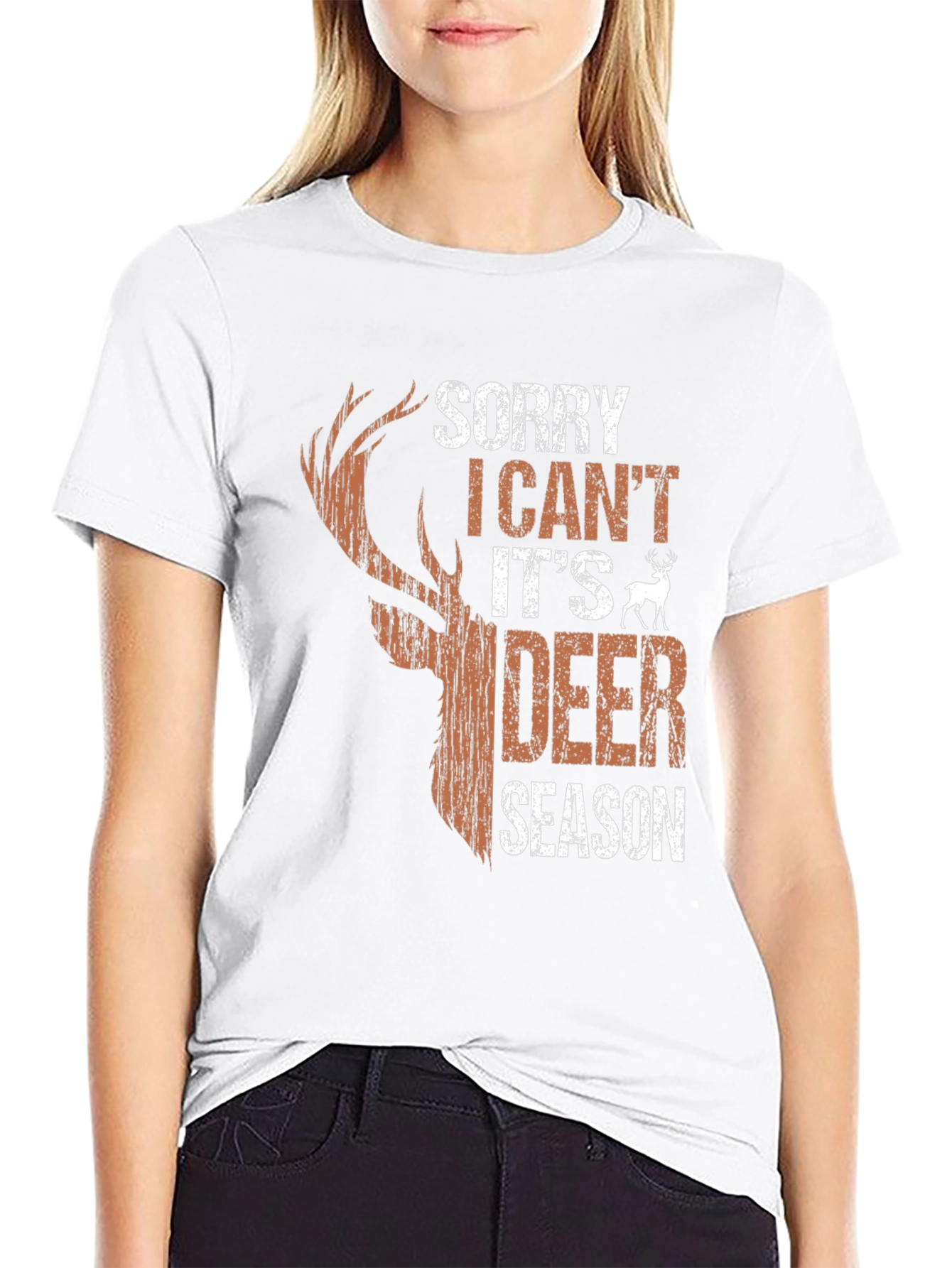 Sorry I Cant Its Deer Season Graphic Tee