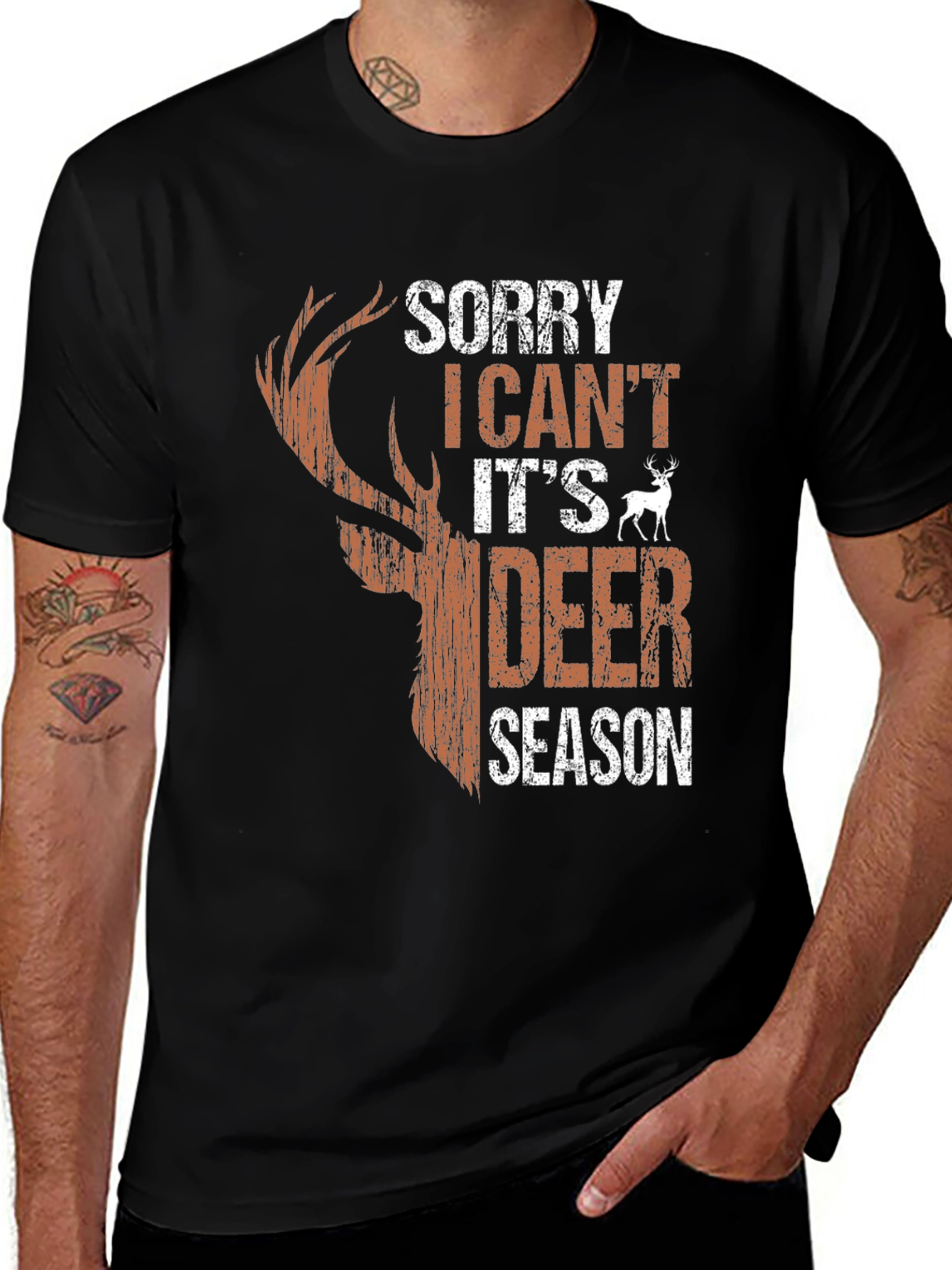 Sorry I Cant Its Deer Season Graphic Tee