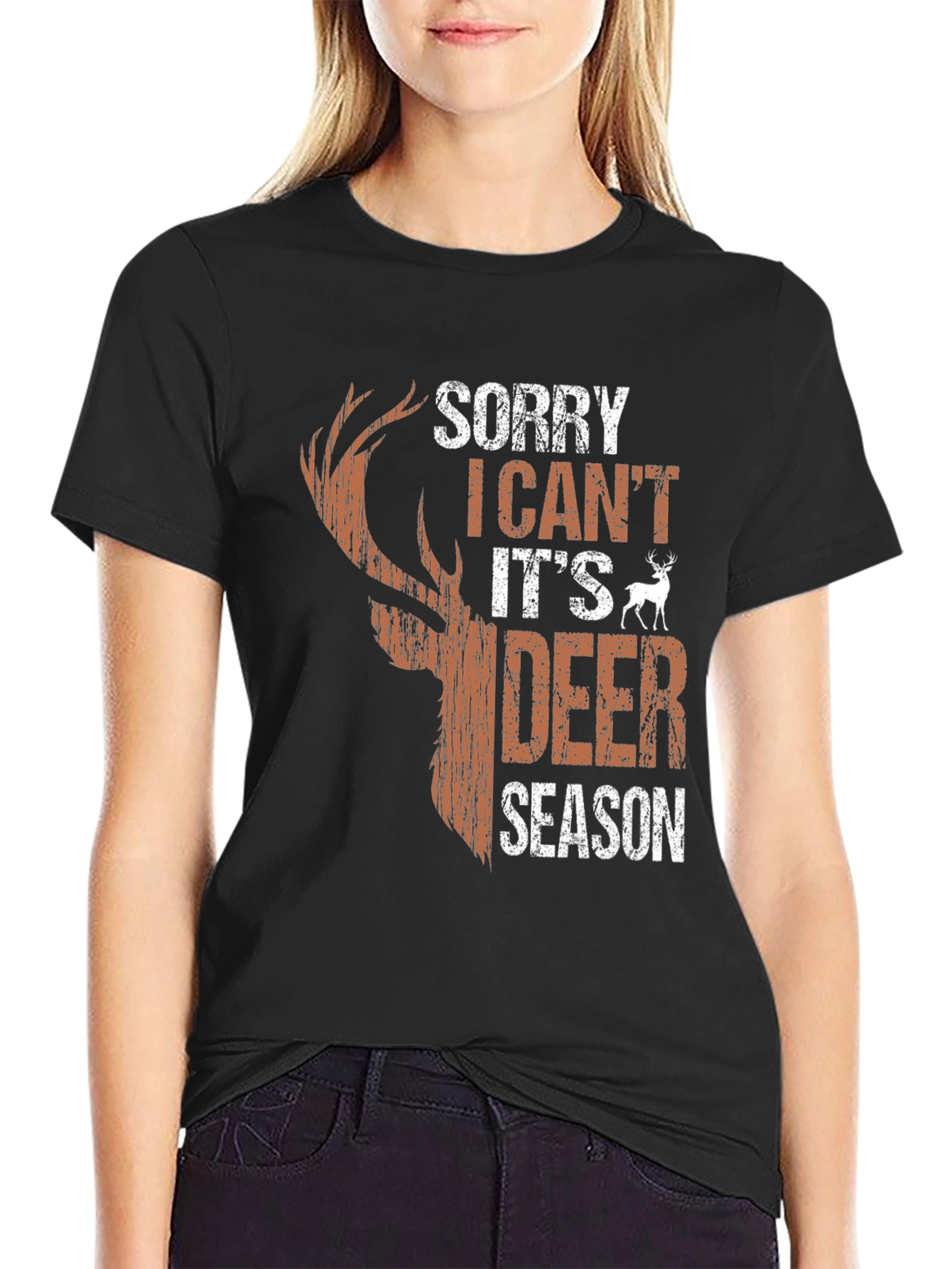 Sorry I Cant Its Deer Season Graphic Tee