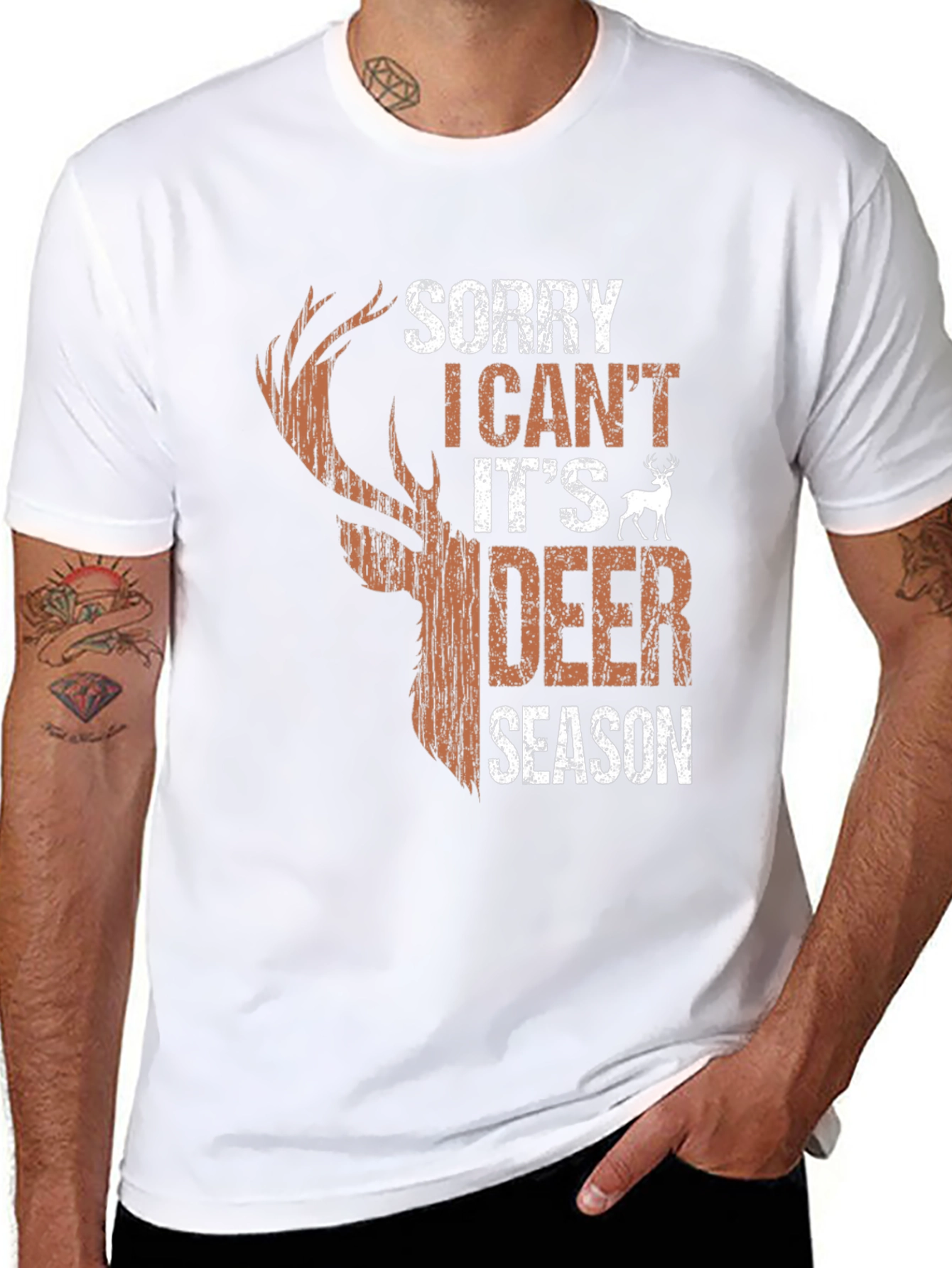 Sorry I Cant Its Deer Season Graphic Tee
