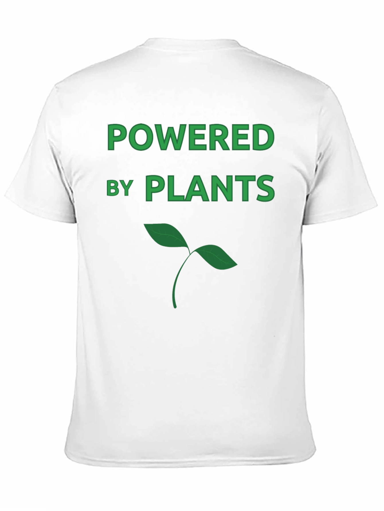 Powered by Plants Black Graphic Tee - Vegan Apparel