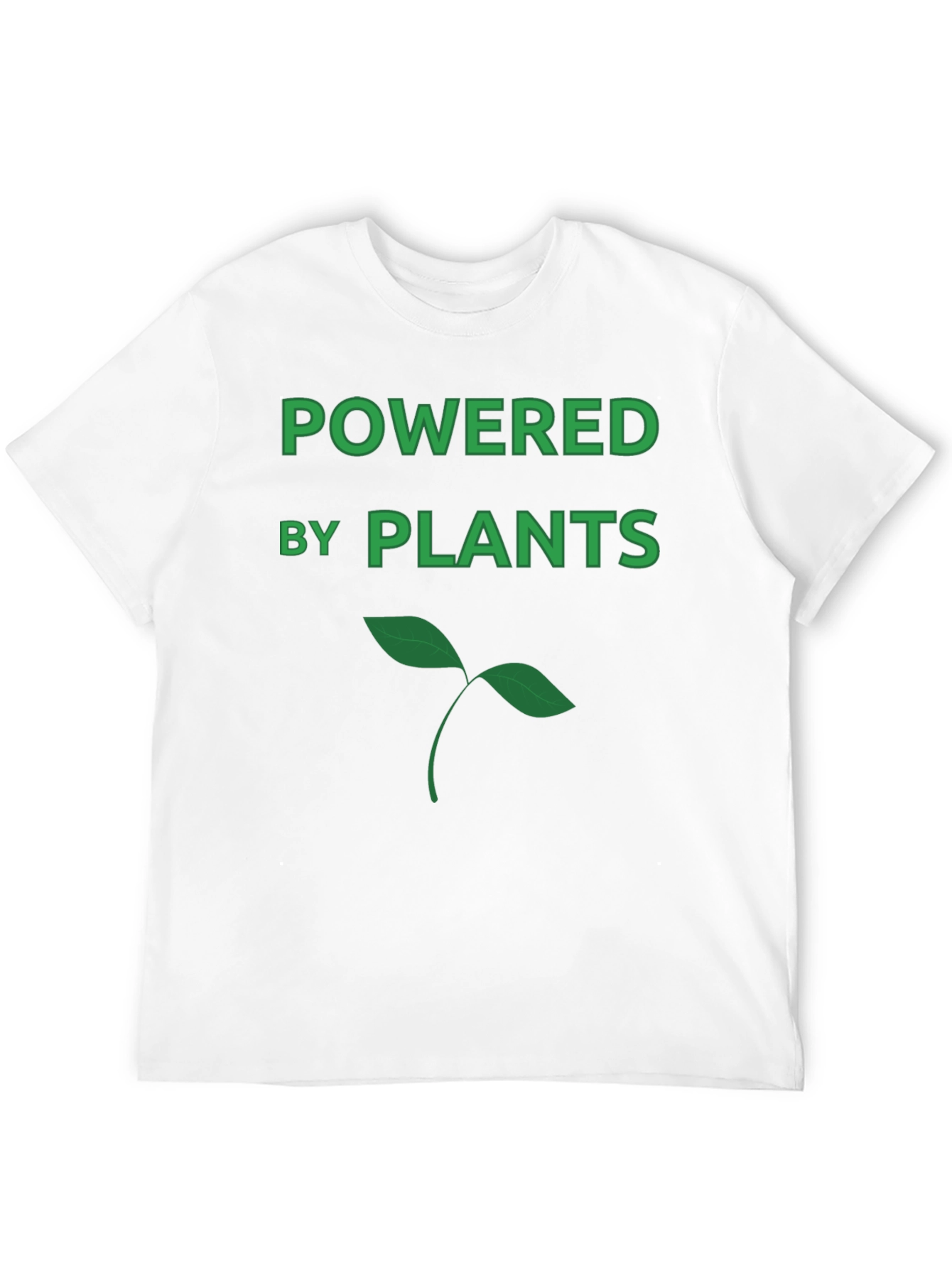 Powered by Plants Black Graphic Tee - Vegan Apparel