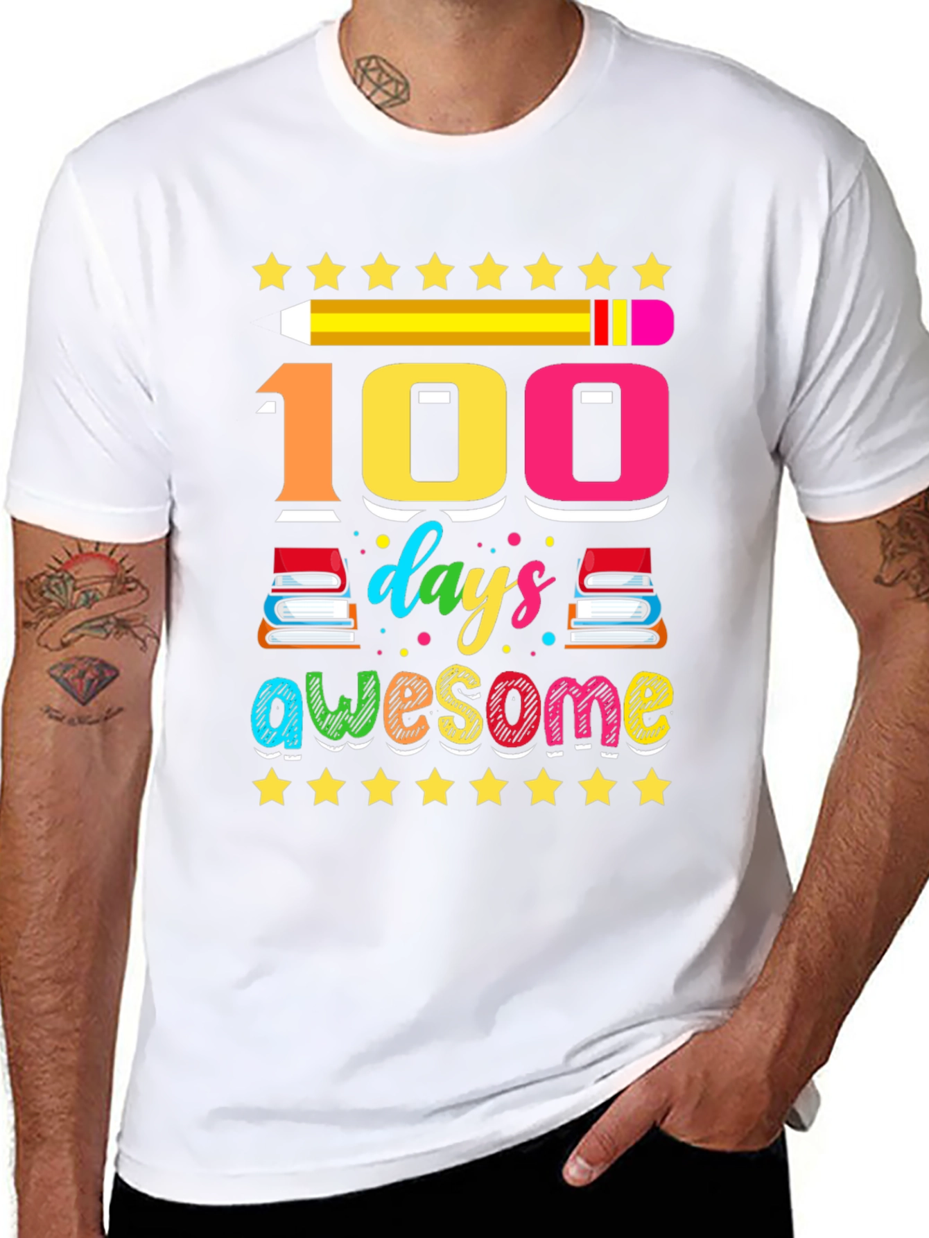 100 Days of Awesome Graphic Tee