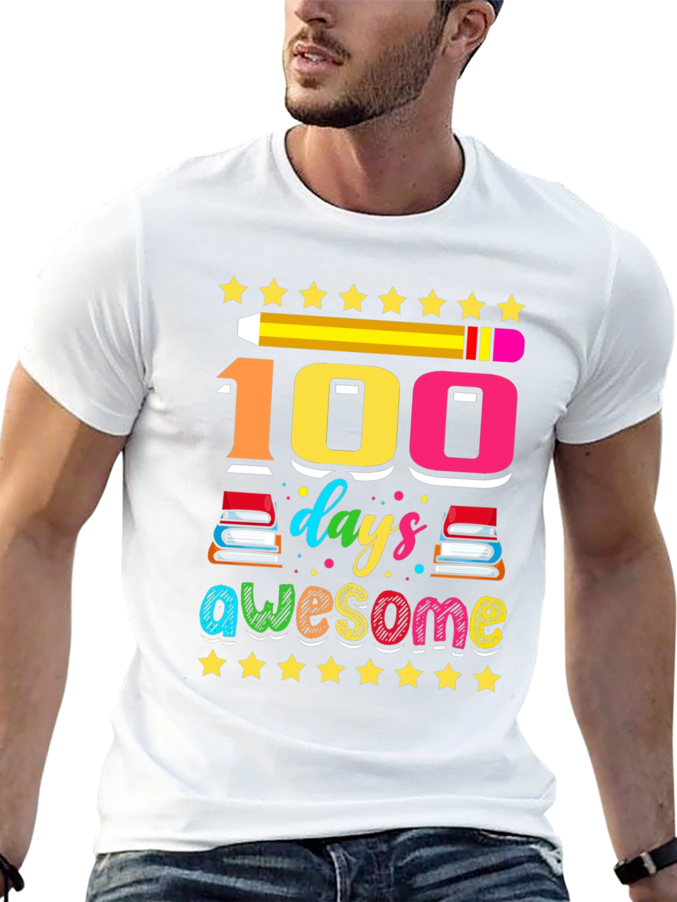 100 Days of Awesome Graphic Tee
