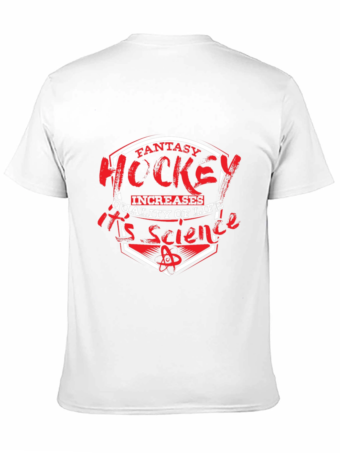 Fantasy Hockey is Science Black T-Shirt