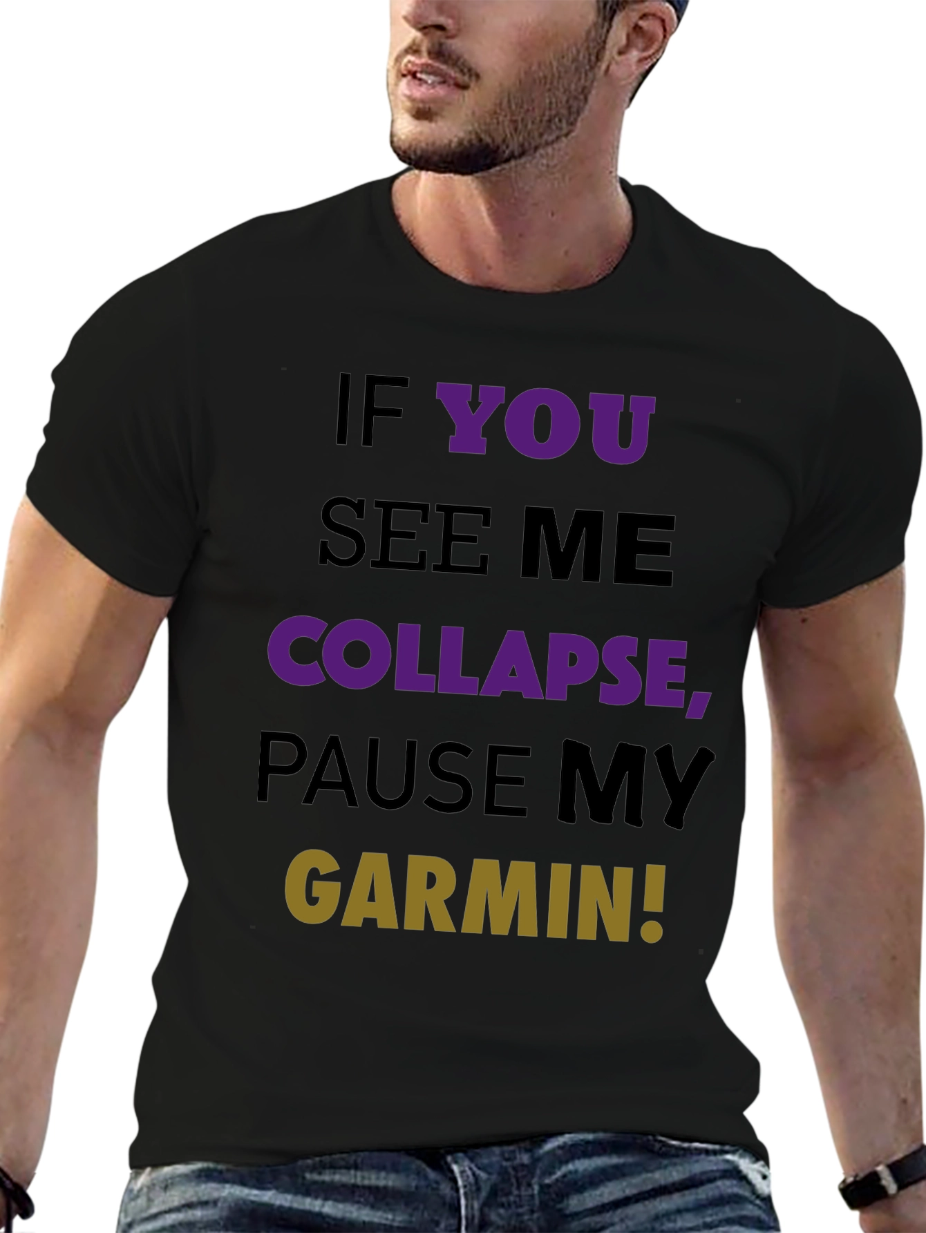 Funny Running T-Shirt - Pause My Garmin!