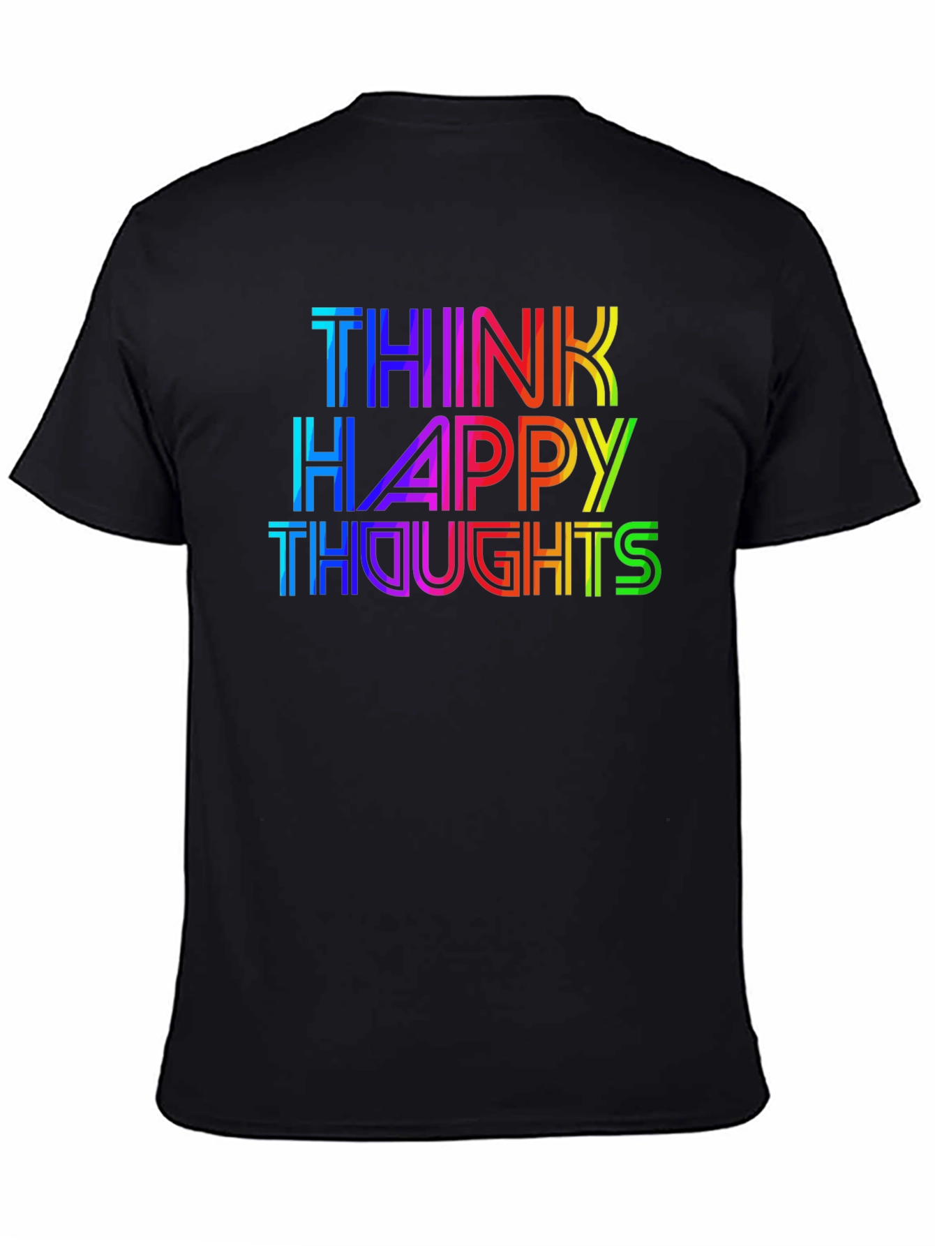 Think Happy Thoughts Rainbow T-Shirt