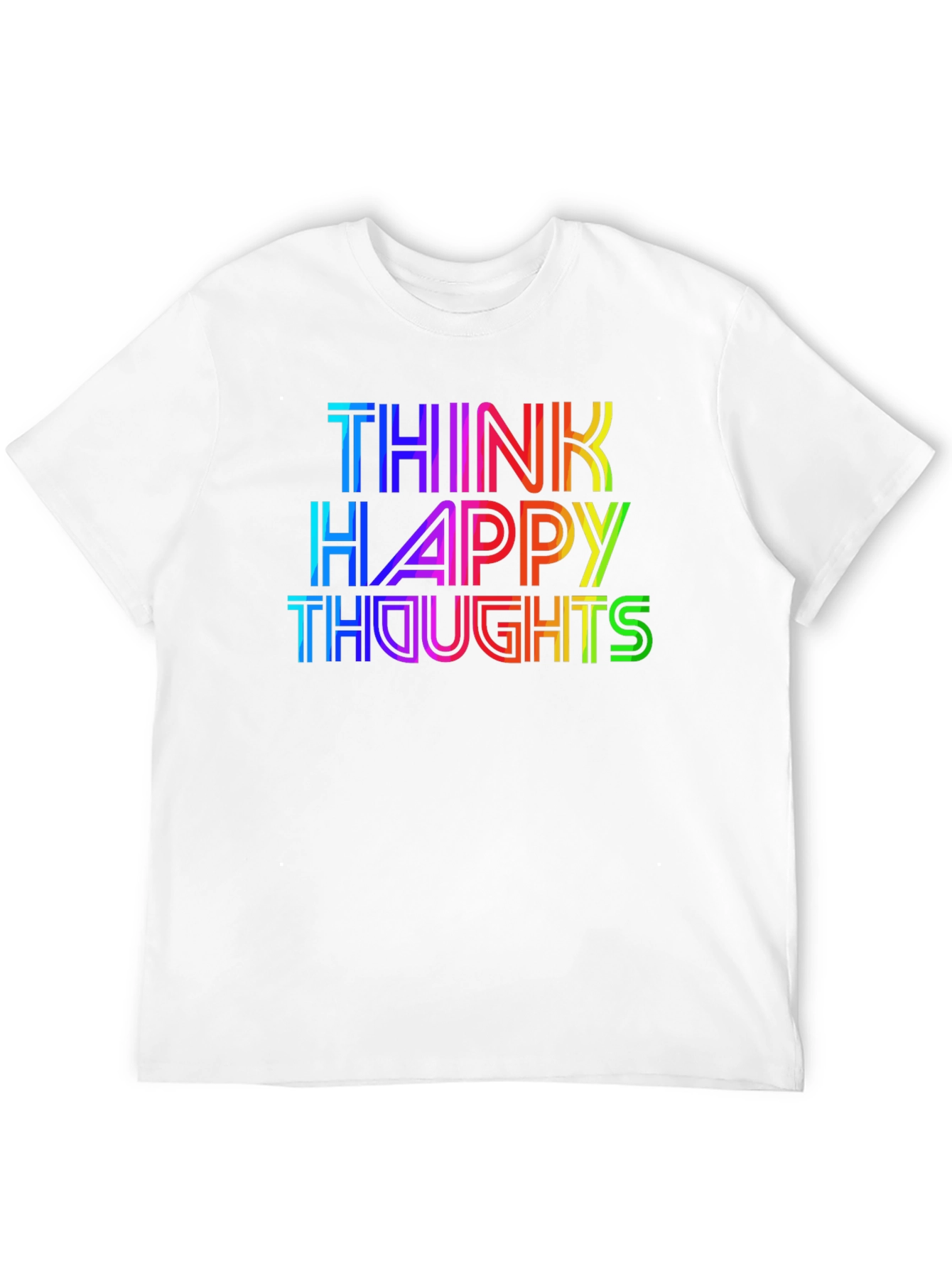 Think Happy Thoughts Rainbow T-Shirt