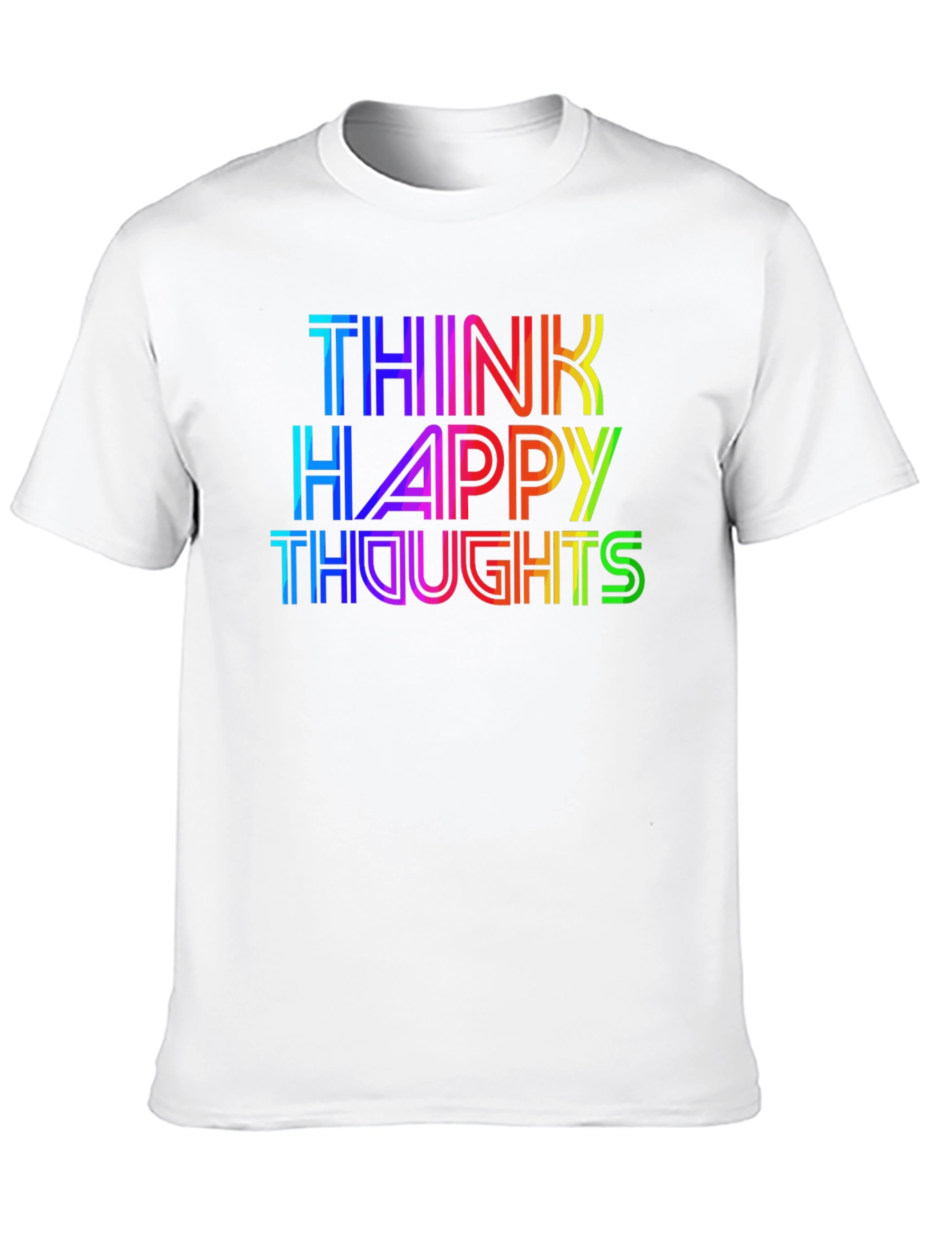 Think Happy Thoughts Rainbow T-Shirt