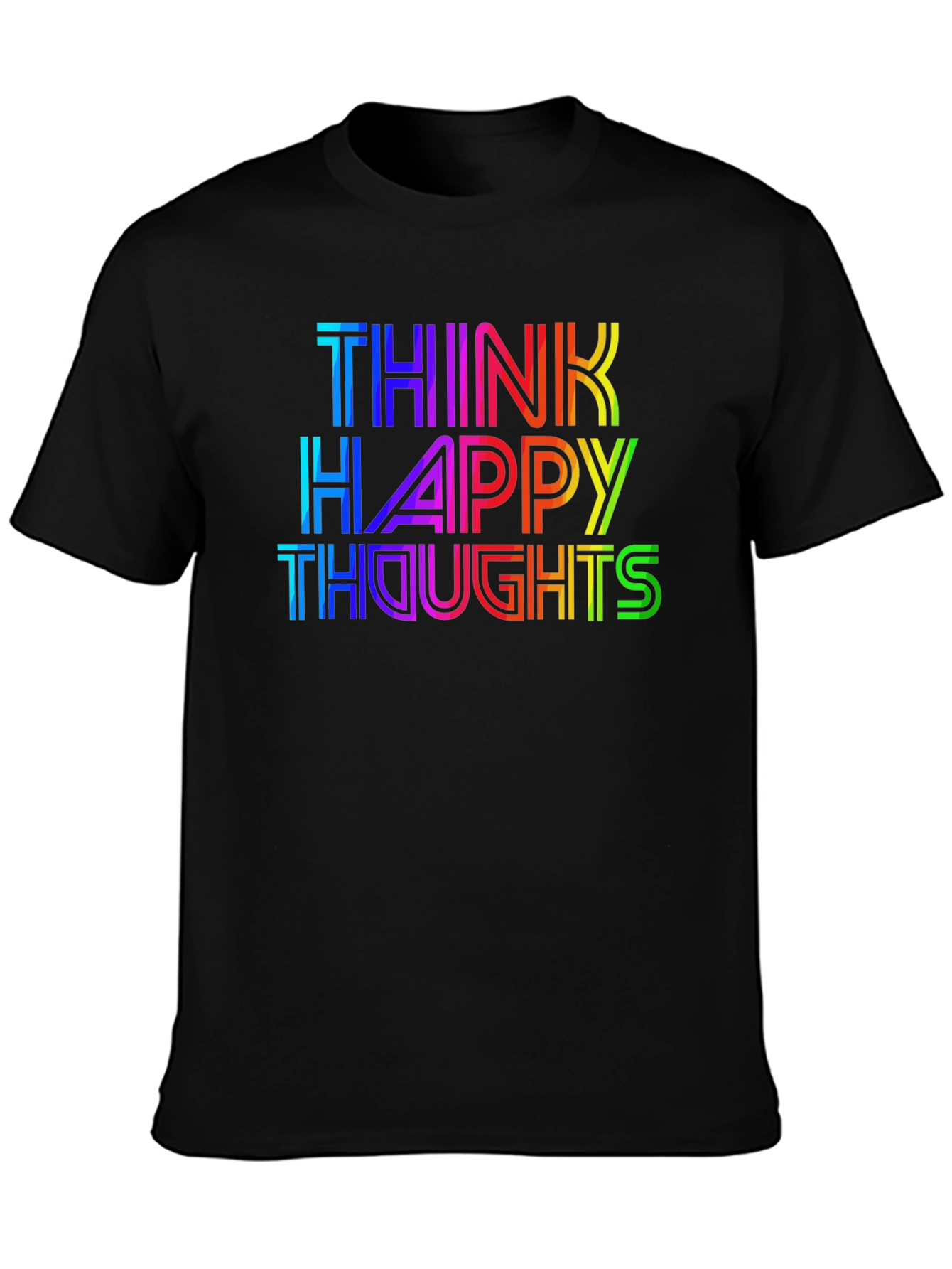 Think Happy Thoughts Rainbow T-Shirt