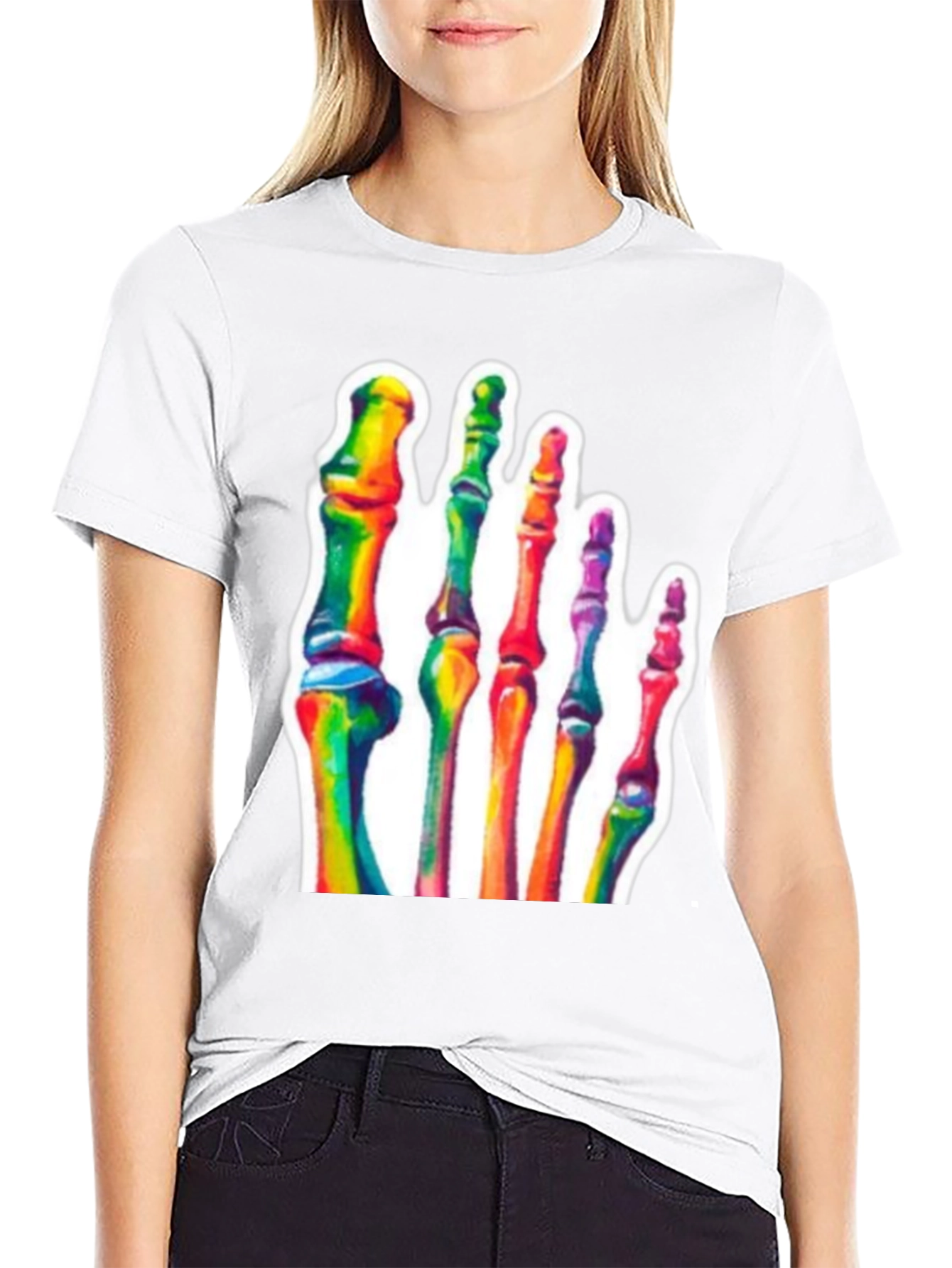 Rainbow Foot Bones T-Shirt