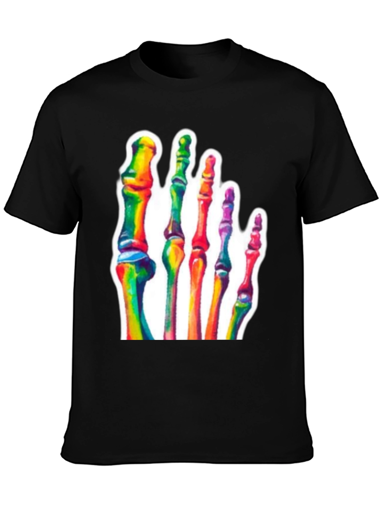 Rainbow Foot Bones T-Shirt