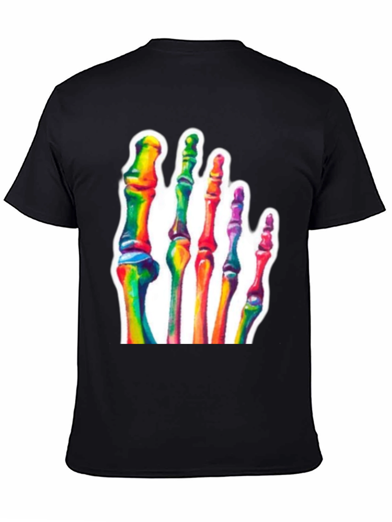 Rainbow Foot Bones T-Shirt