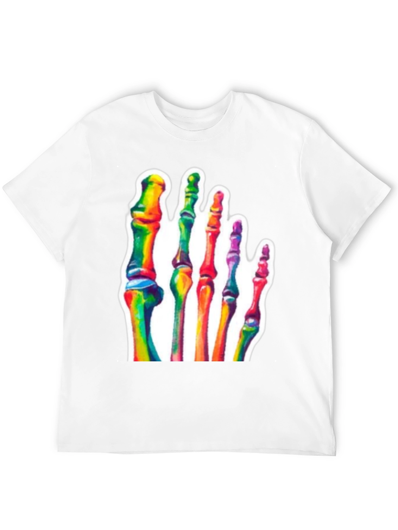 Rainbow Foot Bones T-Shirt