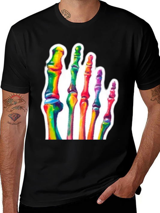 Rainbow Foot Bones T-Shirt