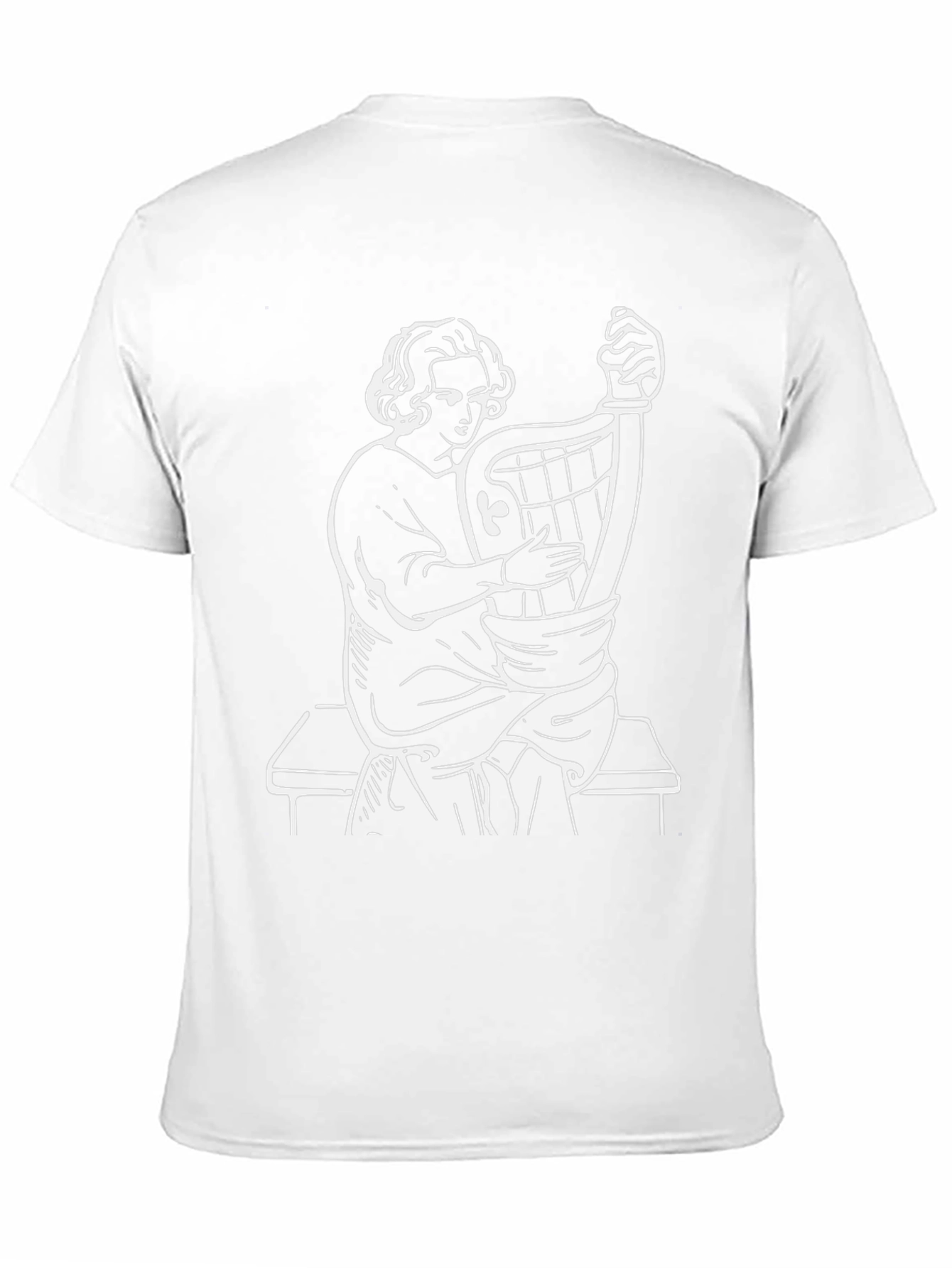 Black T-Shirt with Musician Graphic