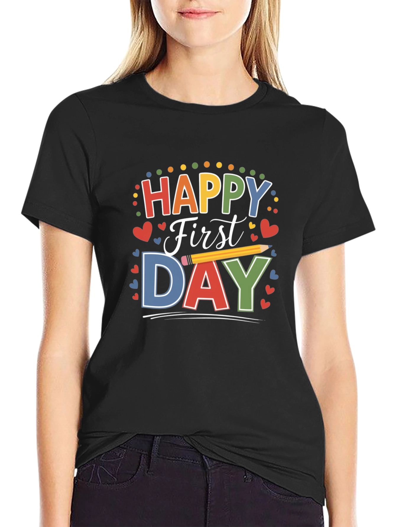 Happy First Day T-Shirt for Back to School