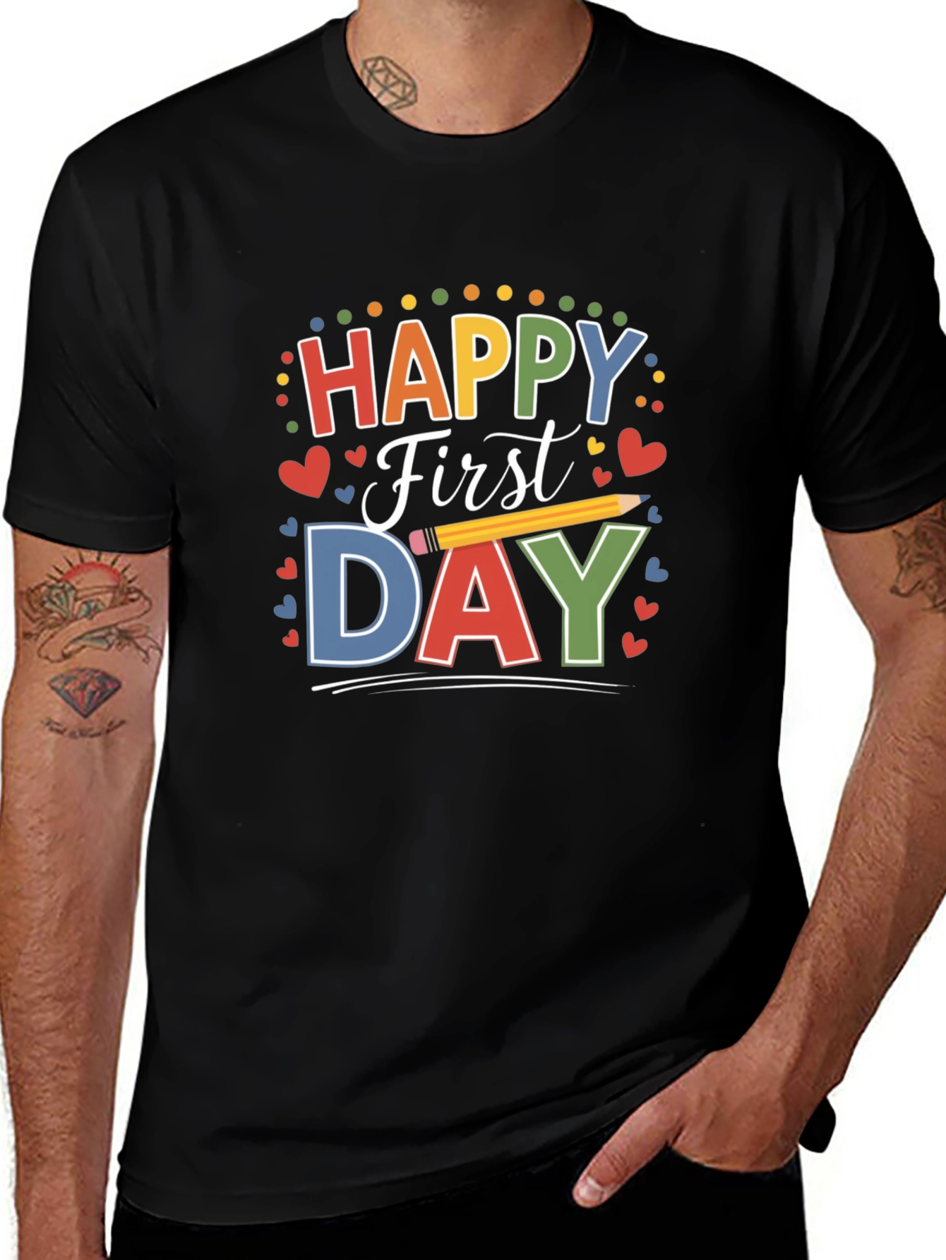 Happy First Day T-Shirt for Back to School
