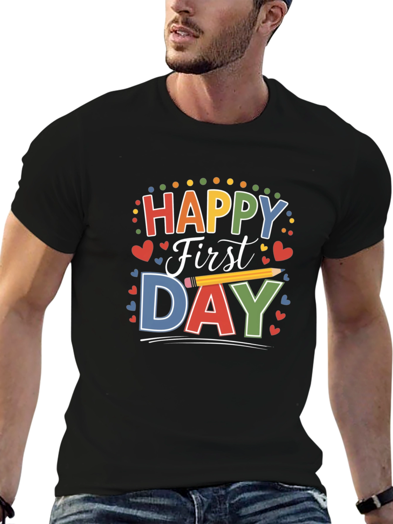 Happy First Day T-Shirt for Back to School