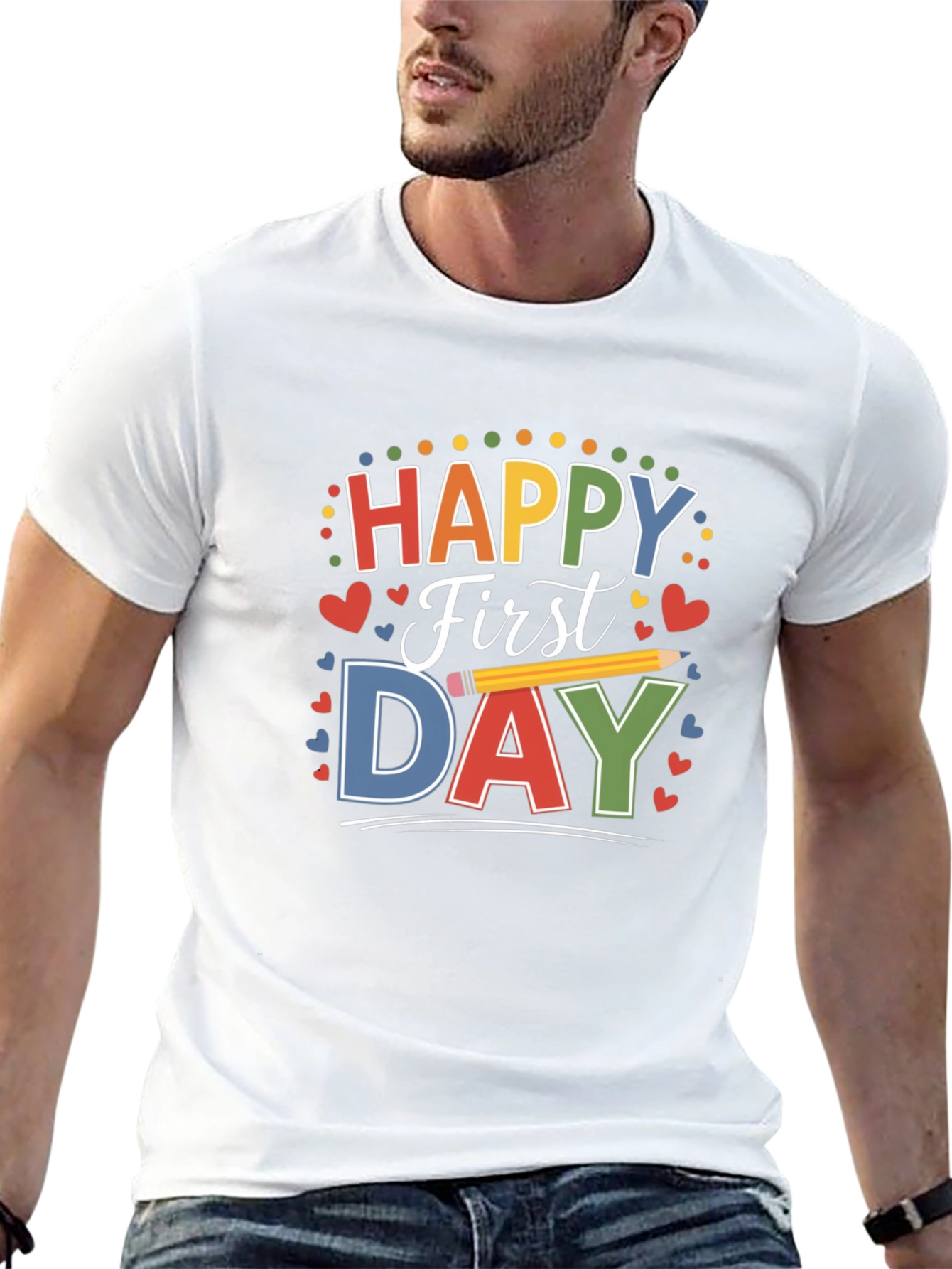 Happy First Day T-Shirt for Back to School