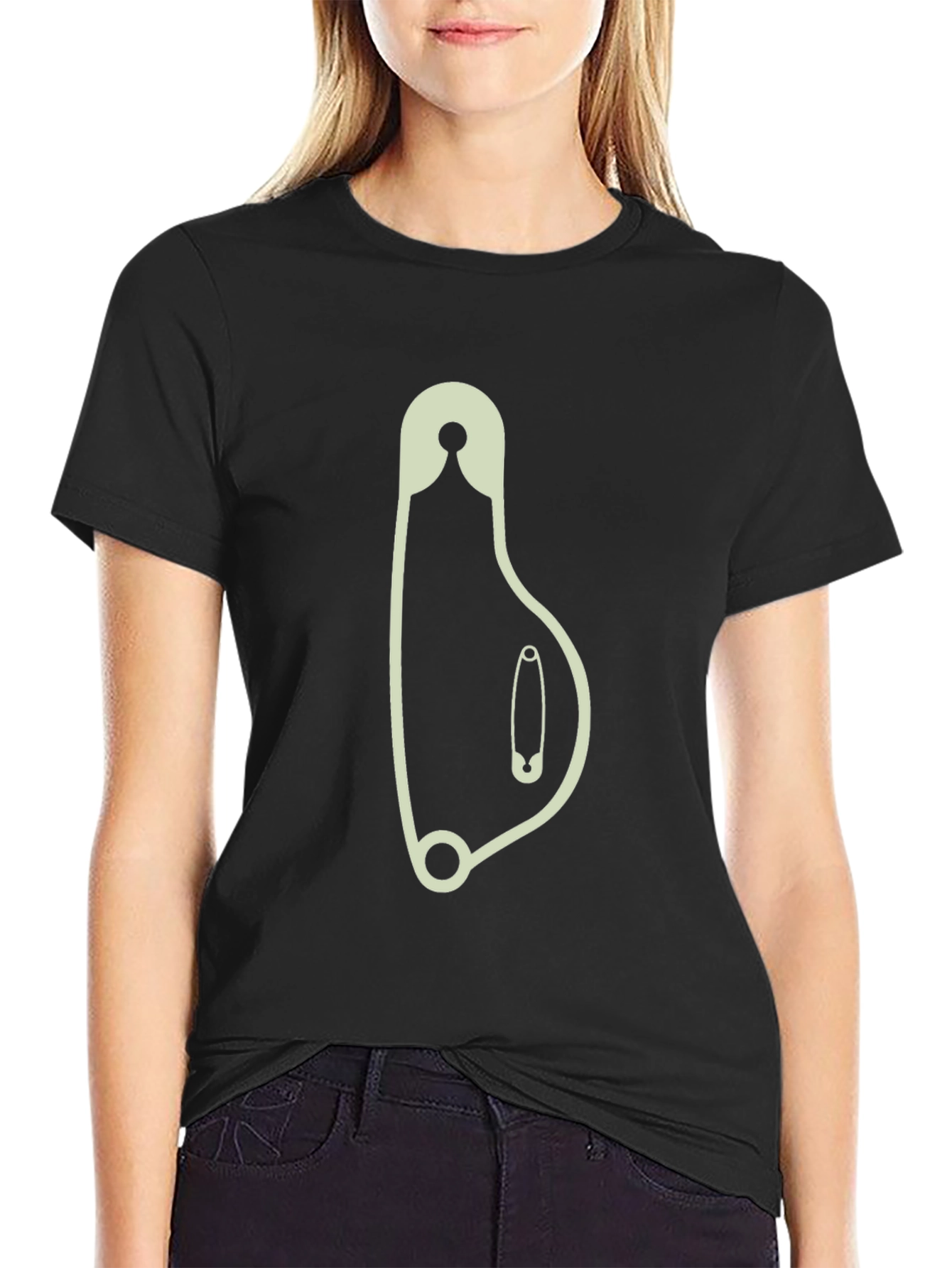 Safety Pin Pregnancy Announcement T-Shirt