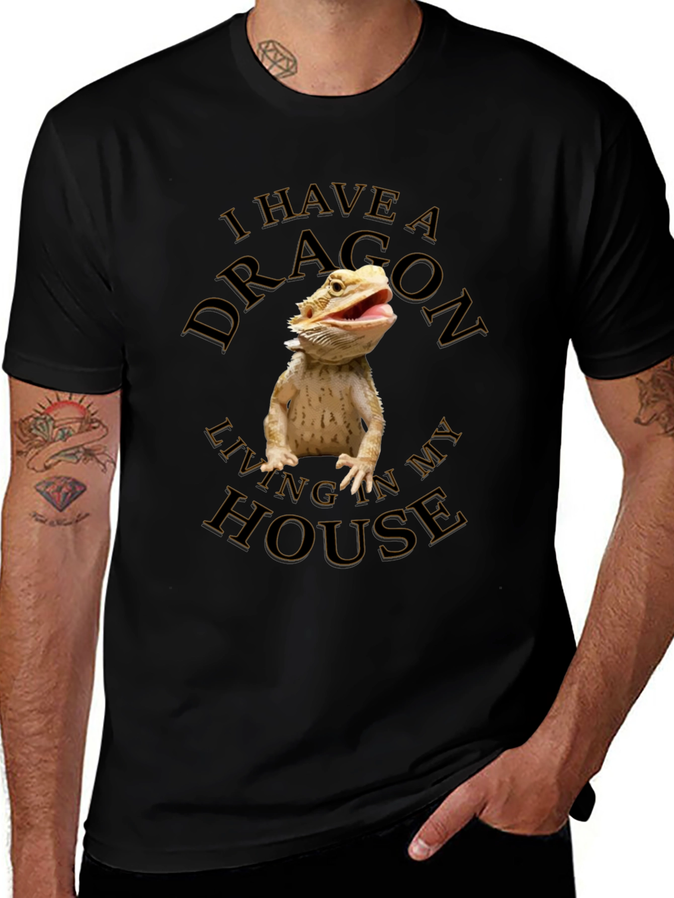 Dragon House T-Shirt - Bearded Dragon Pet Tee