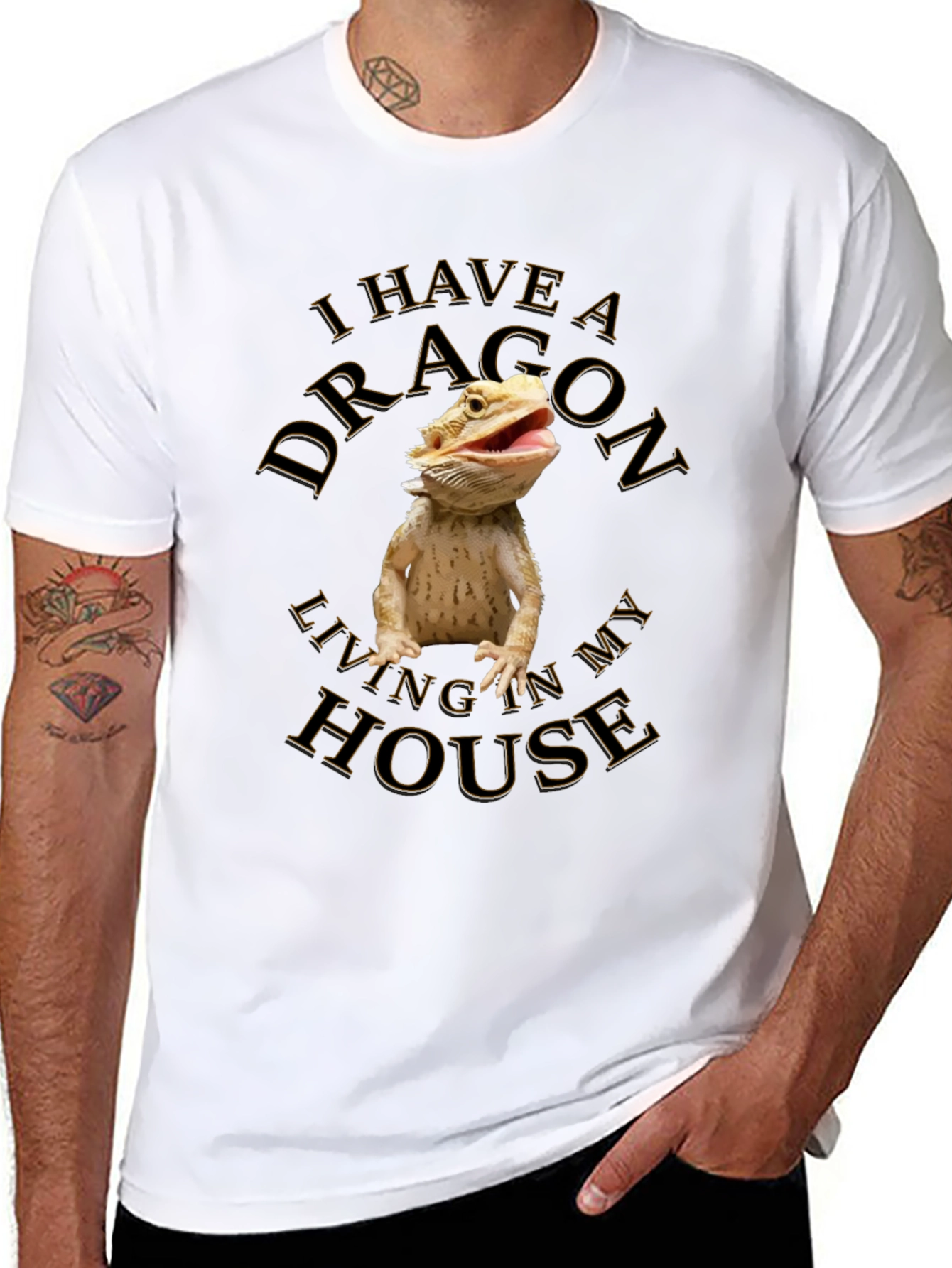 Dragon House T-Shirt - Bearded Dragon Pet Tee