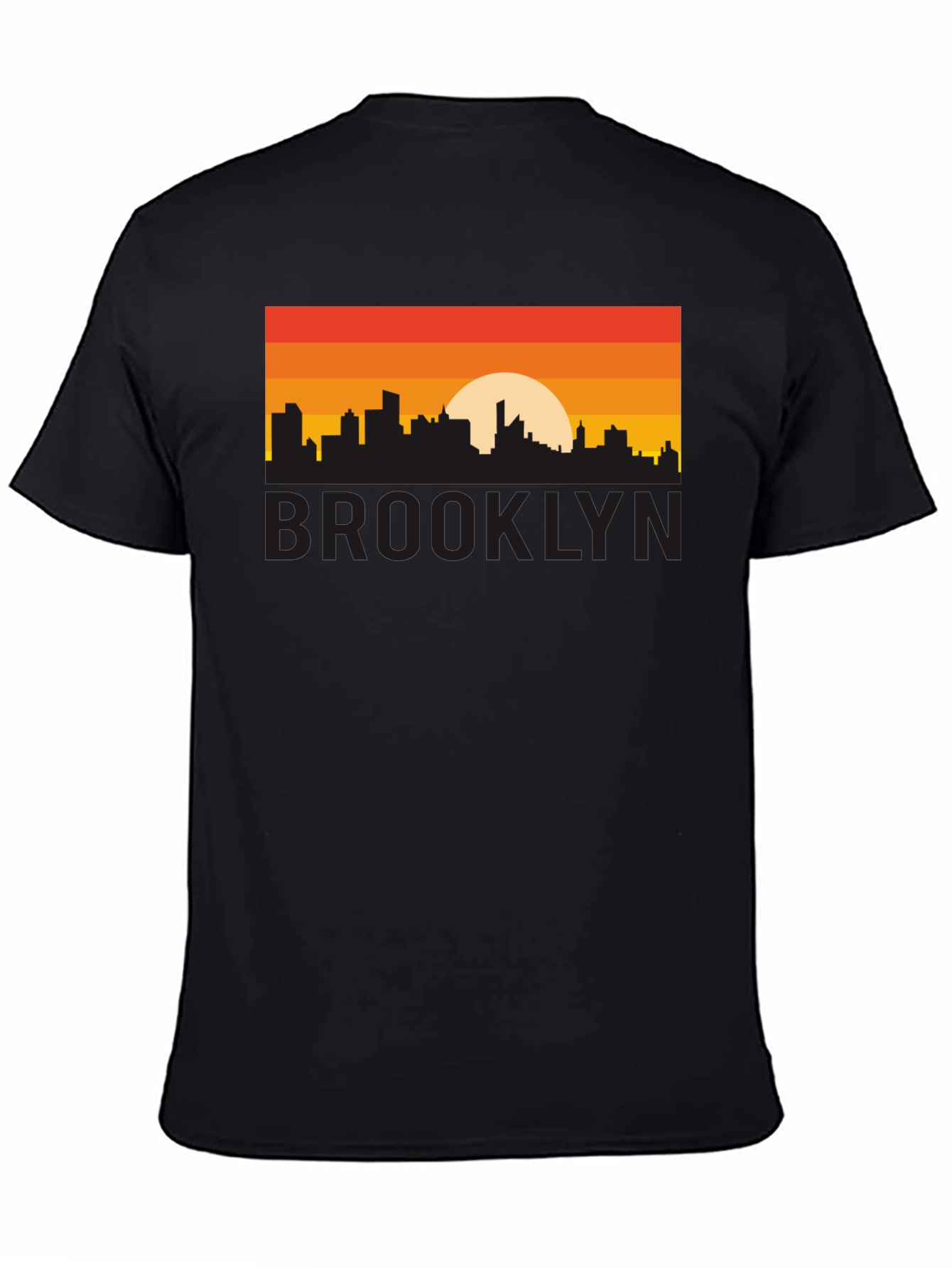 Brooklyn Sunset Graphic Tee - Black