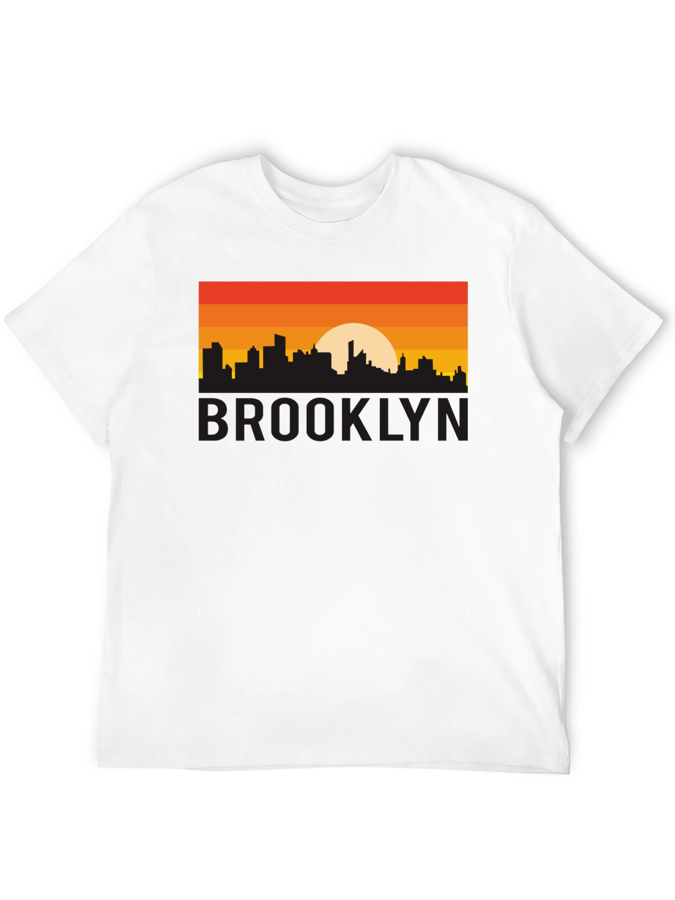 Brooklyn Sunset Graphic Tee - Black