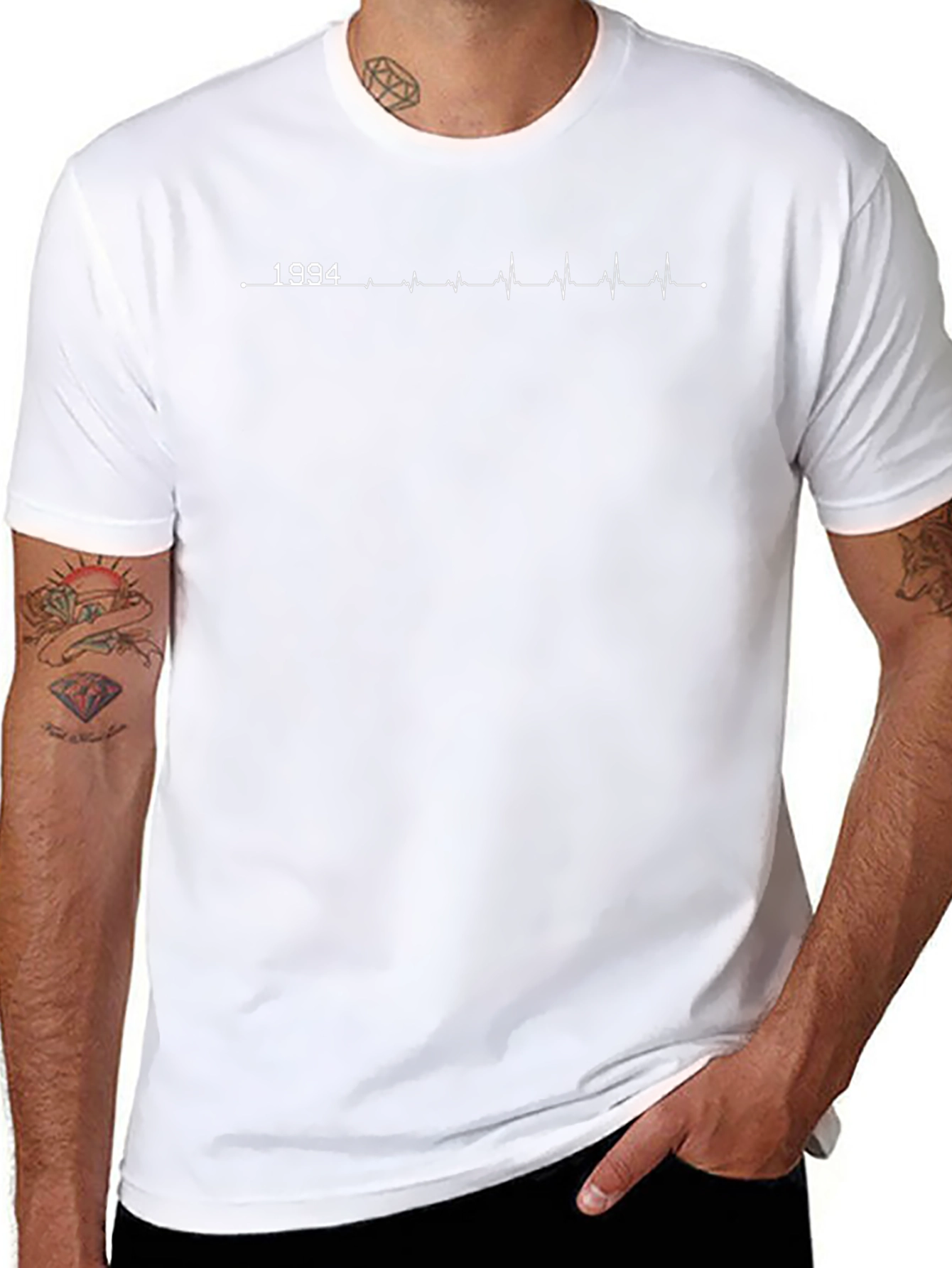 1994 Heartbeat Graphic Tee - Unisex Black T-Shirt