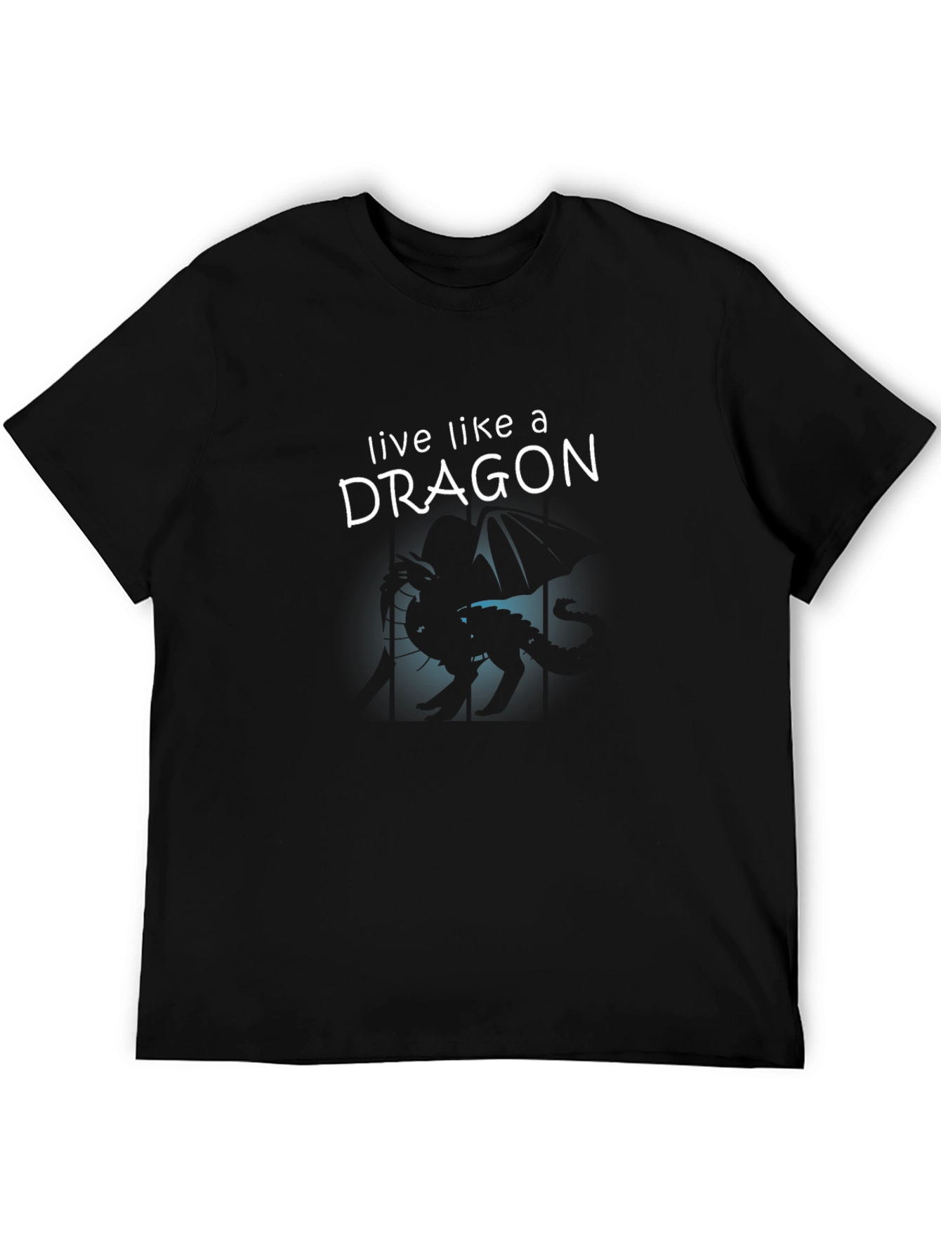 Live Like a Dragon Black Graphic Tee