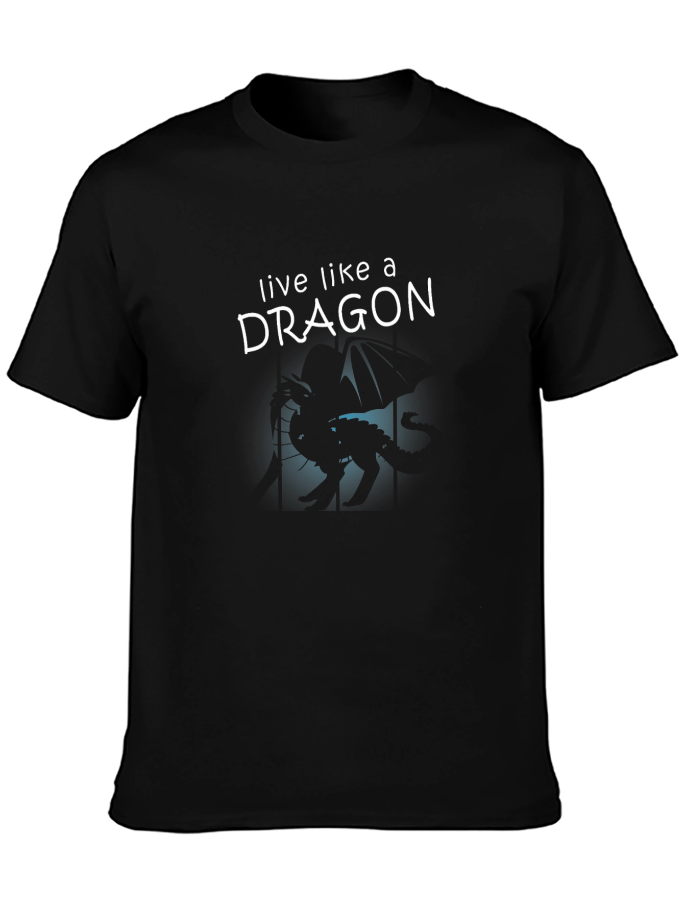 Live Like a Dragon Black Graphic Tee