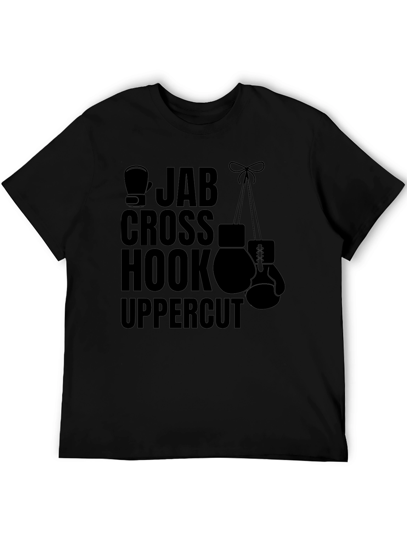 Boxing Moves Graphic Tee - Jab Cross Hook Uppercut