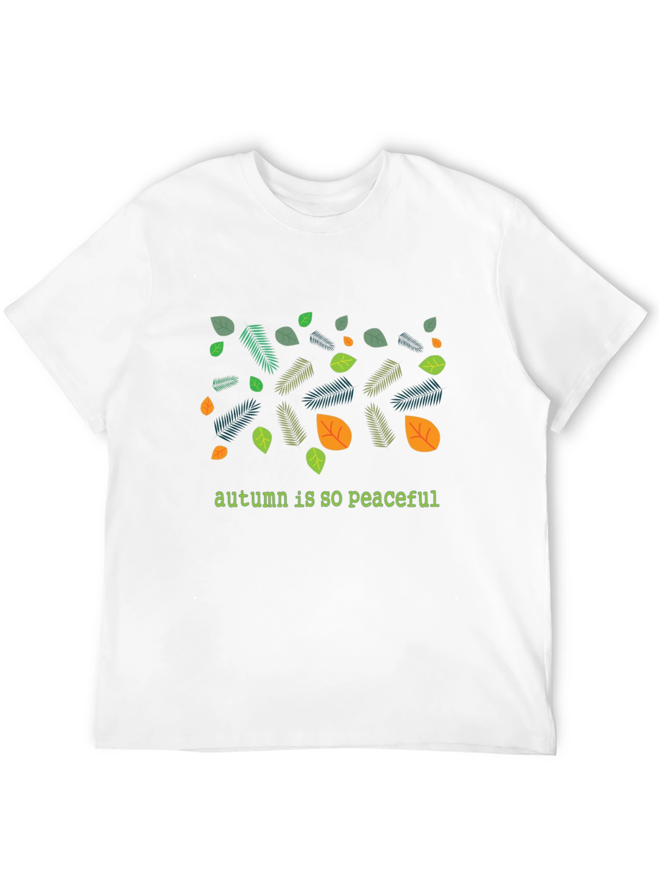 Autumn Leaves Graphic Tee - Peaceful Fall Vibes