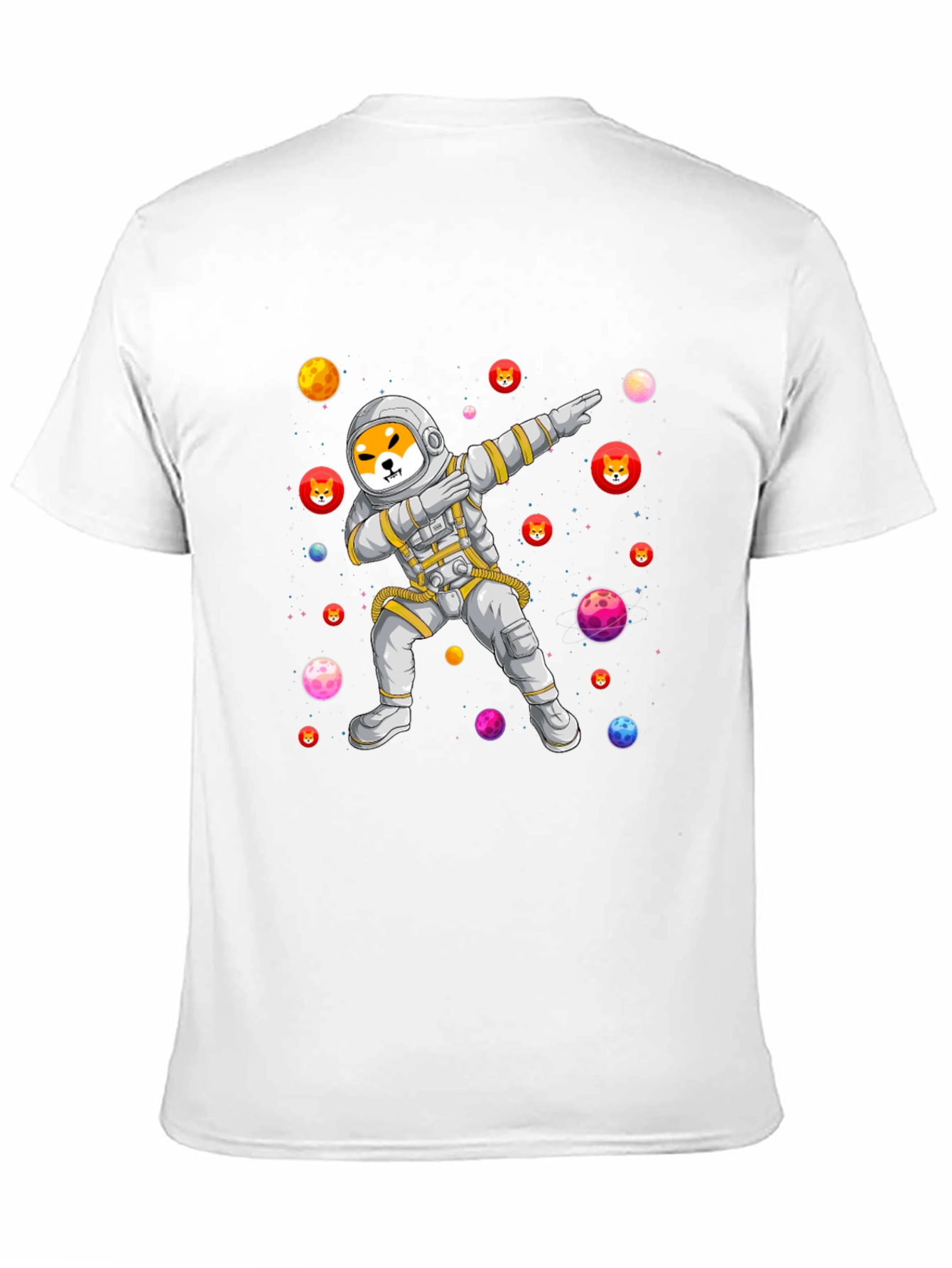 Shiba Inu Astronaut Dabbing T-Shirt - Crypto Meme Tee
