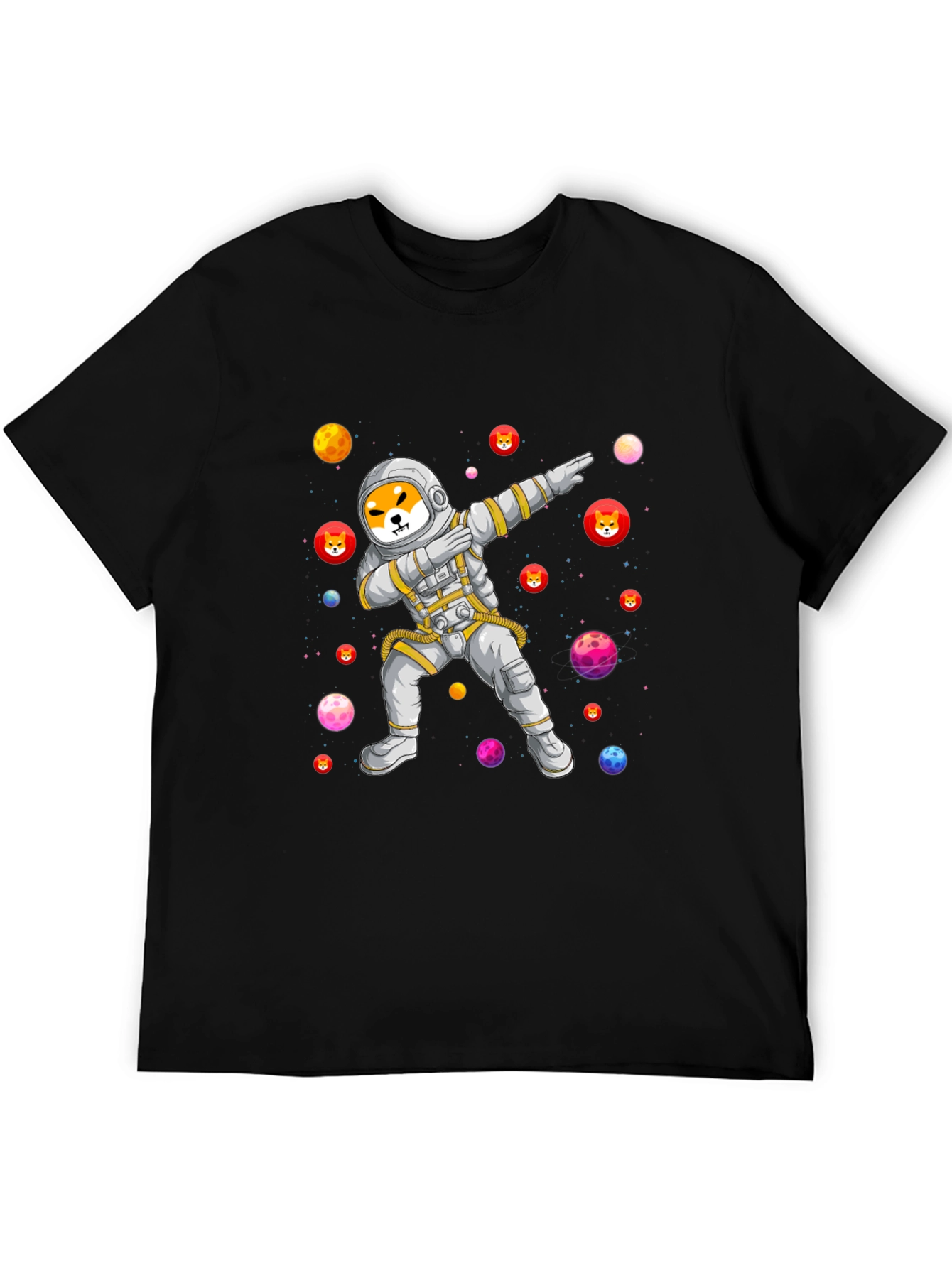 Shiba Inu Astronaut Dabbing T-Shirt - Crypto Meme Tee