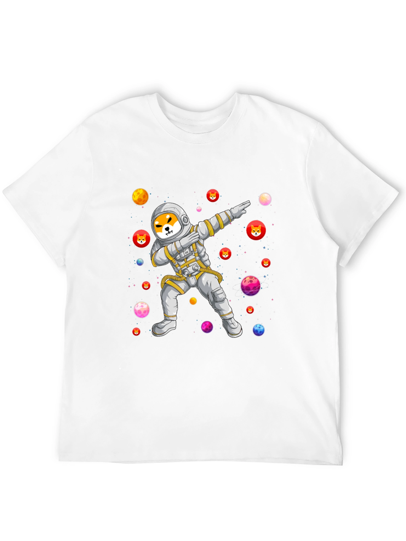 Shiba Inu Astronaut Dabbing T-Shirt - Crypto Meme Tee