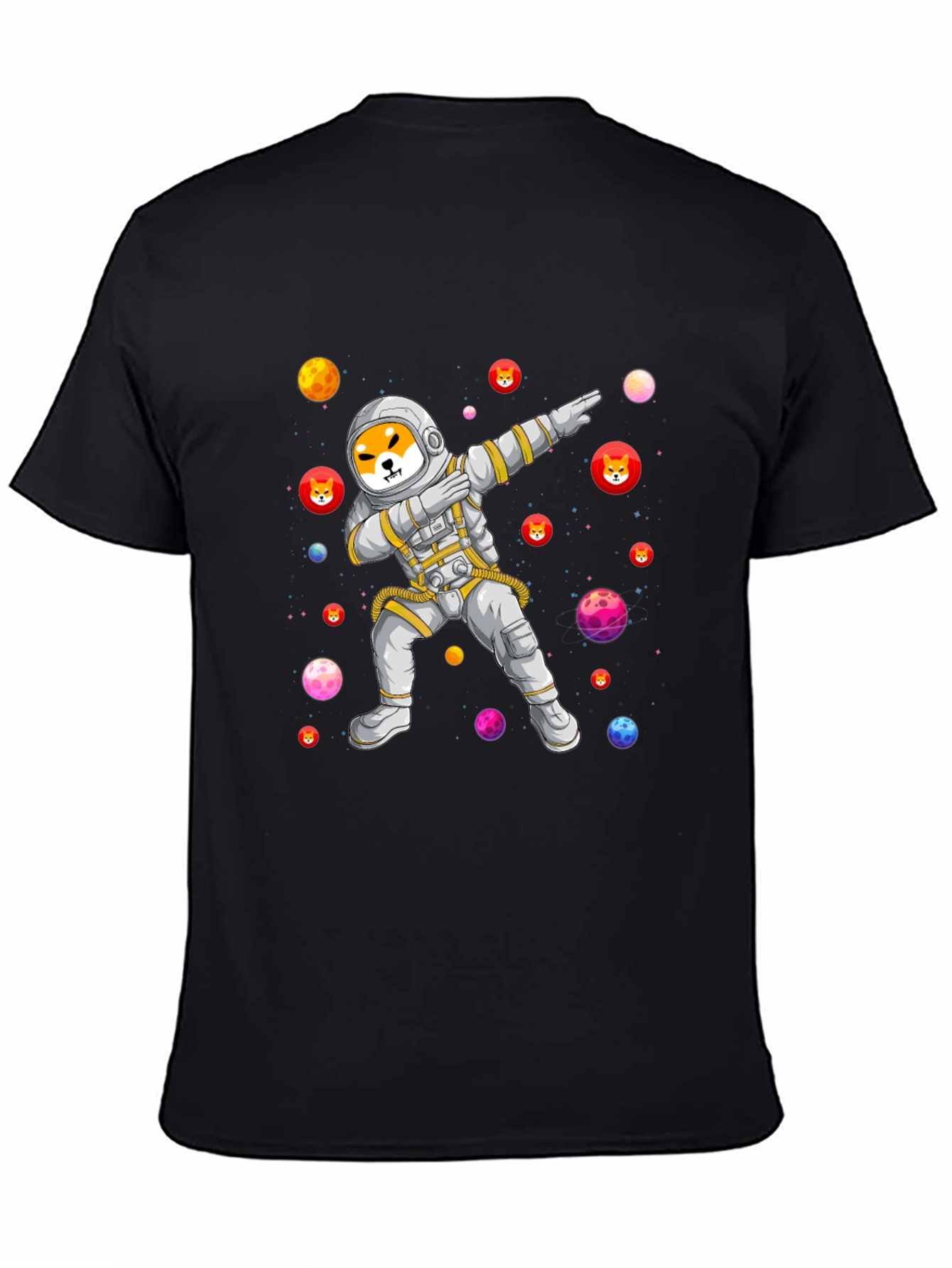 Shiba Inu Astronaut Dabbing T-Shirt - Crypto Meme Tee