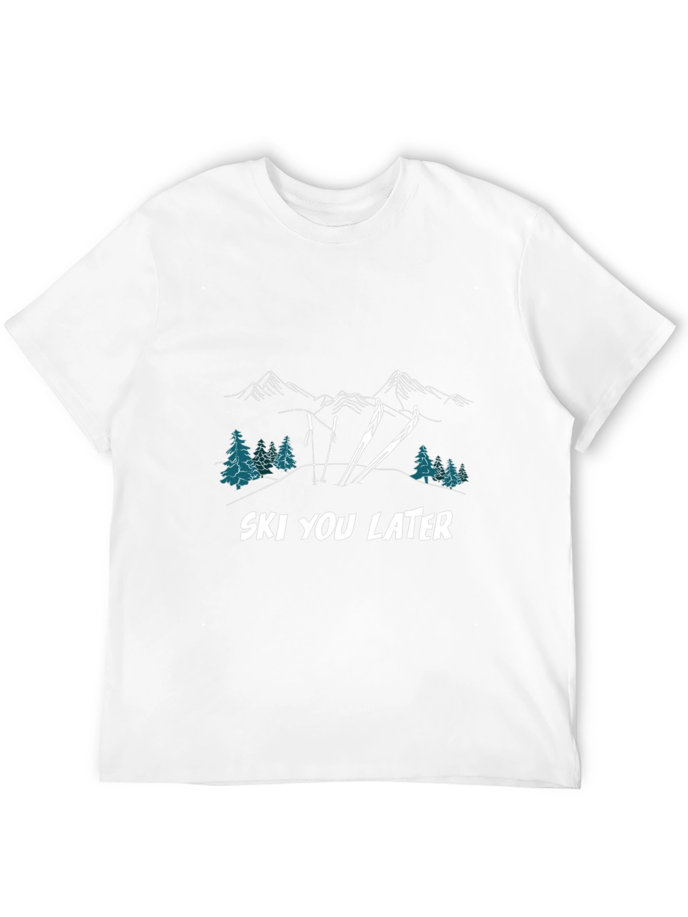 Ski You Later T-Shirt: Mountain Graphic Tee