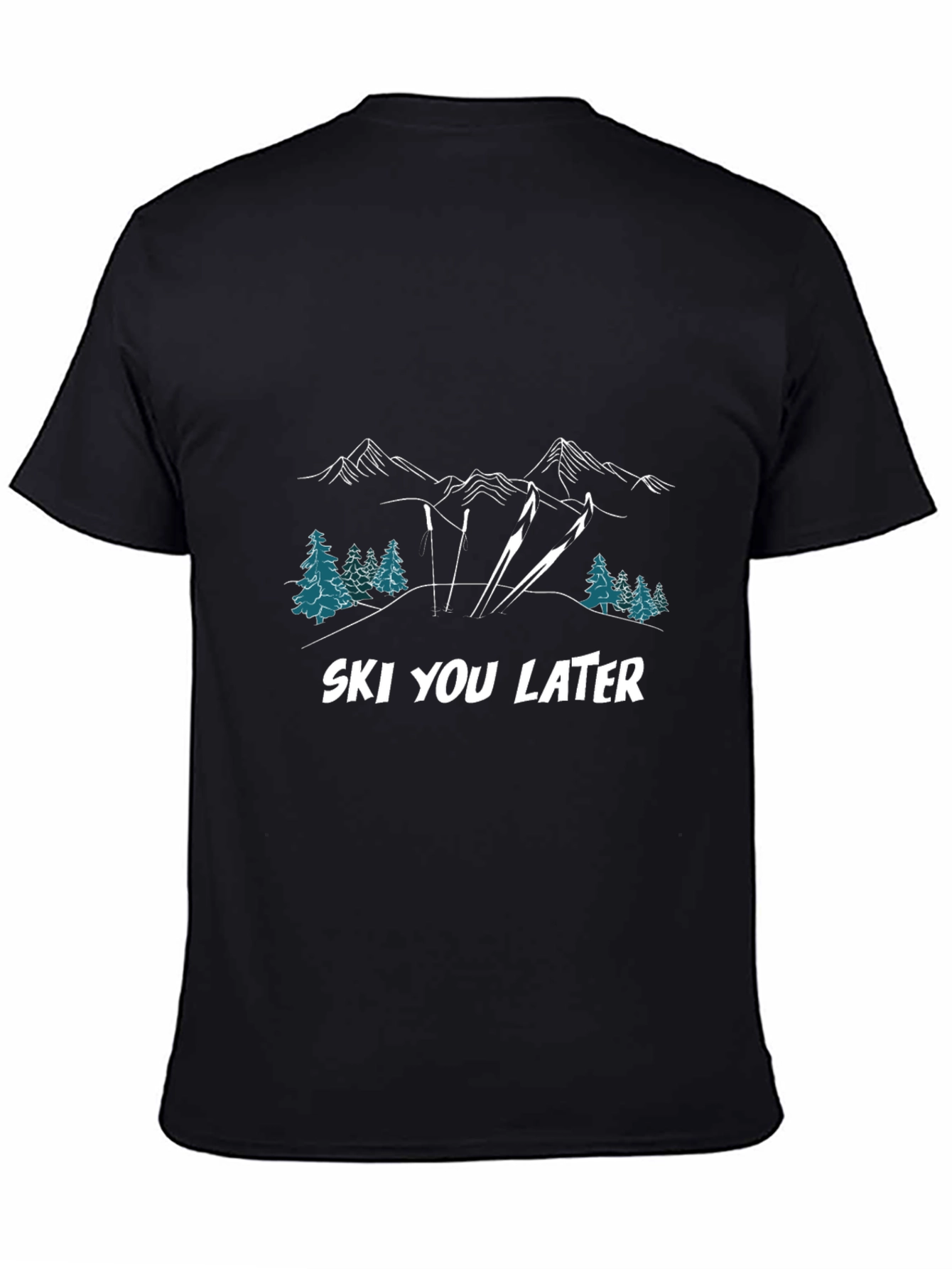 Ski You Later T-Shirt: Mountain Graphic Tee